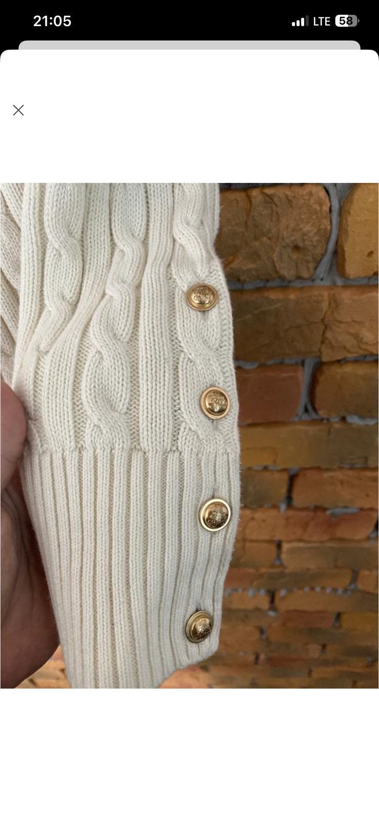 Ralph Lauren Polo Ralph Lauren White Cable Knit Short Sleeve Jumper Size XS / US 0-2 / IT 36-38 - 4 Thumbnail
