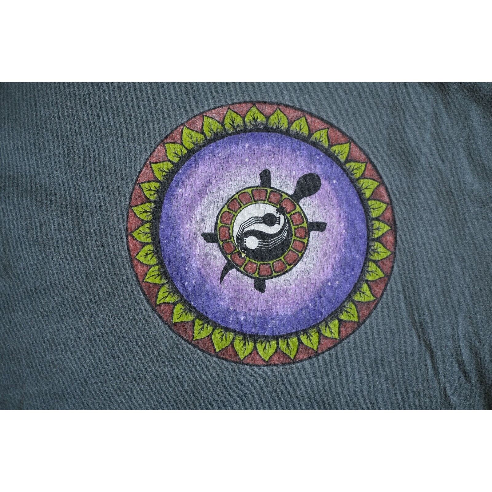 Anvil Vintage 90s Anvil Turtle Yin Yang Leaves Tribal Large Gray Size US L / EU 52-54 / 3 - 2 Thumbnail
