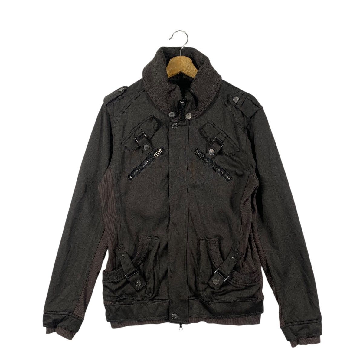 In The Attic In The Attic Distressed Style Punk Zipper/Button Jacket Size US L / EU 52-54 / 3 - 1 Thumbnail