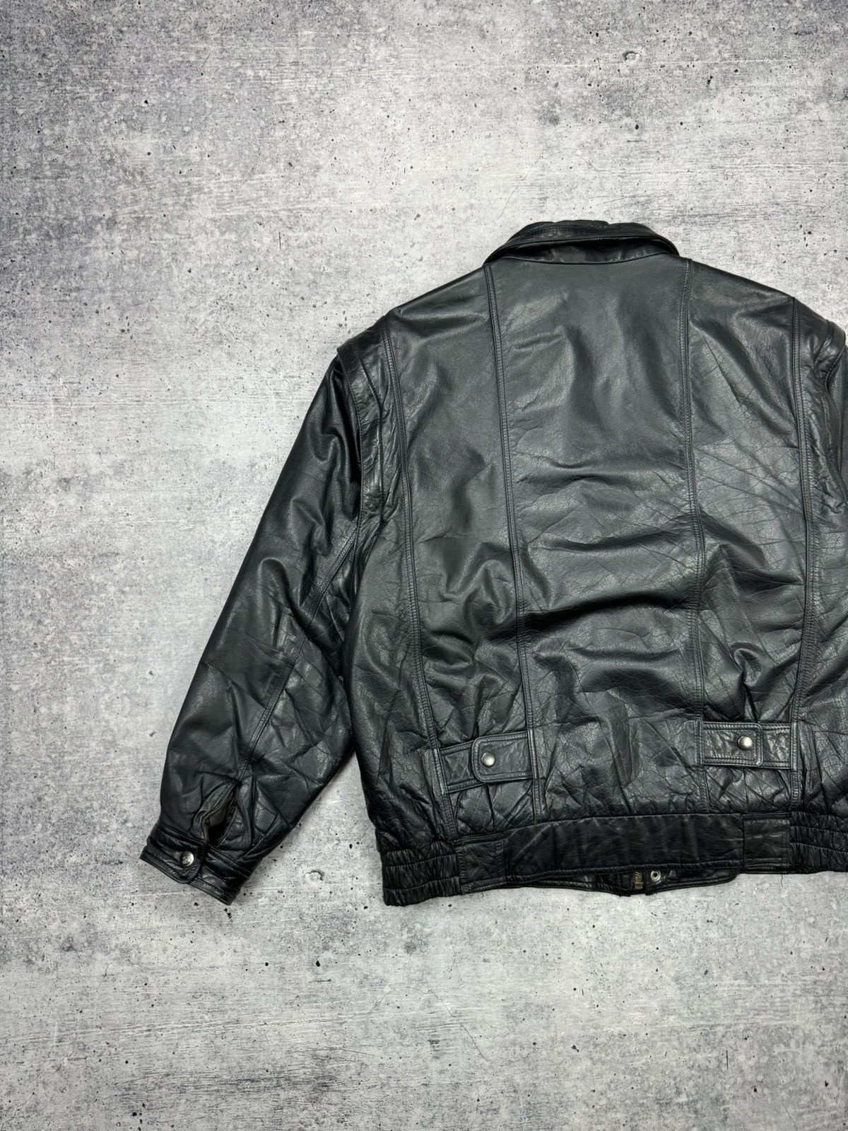 Genuine Leather Vintage Aviator Top Gun Genuine Leather Bomber Jacket - Vest Size US M / EU 48-50 / 2 - 19 Thumbnail