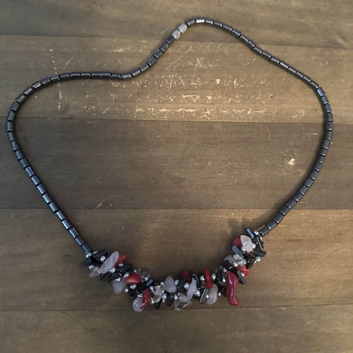 Other Hematite agate chip cluster necklace Size ONE SIZE - 2 Thumbnail