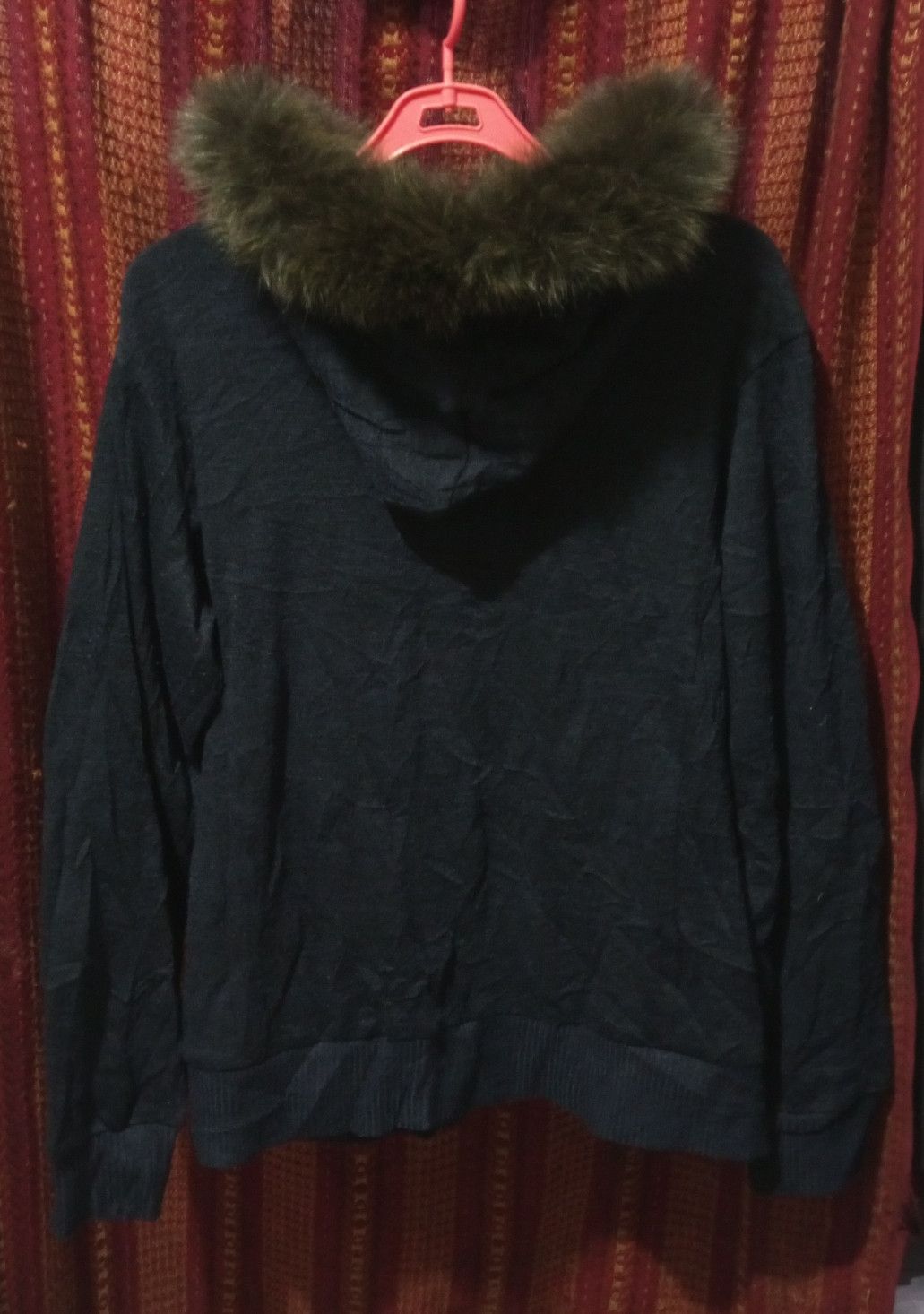Japanese Brand × Vintage Semantic Design -Fur knit zipper Hoodie LGB style Size US S / EU 44-46 / 1 - 2 Thumbnail