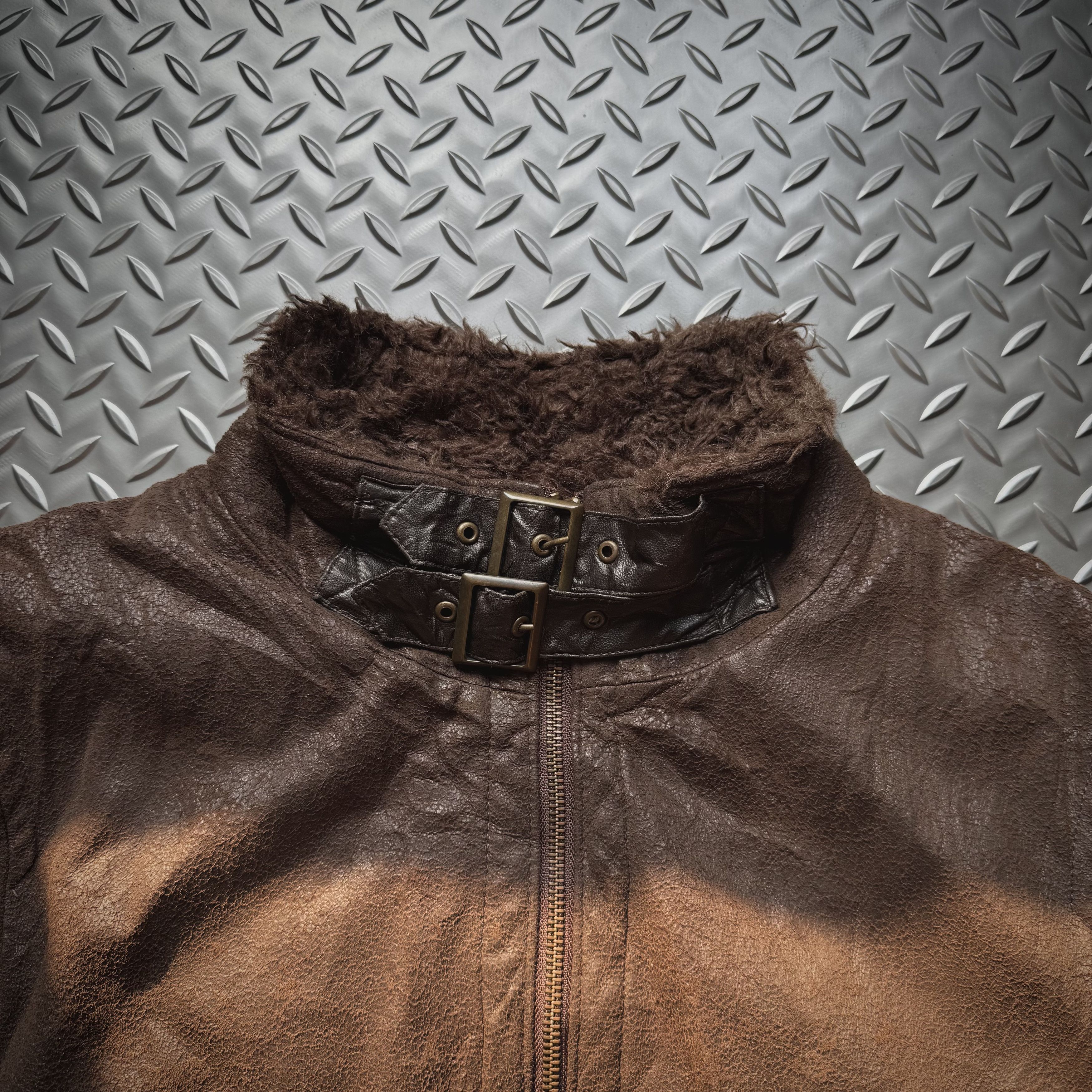 Tornado Mart Tornado Mart Distressed Leather Jacket Archive Y2K Grunge Size US M / EU 48-50 / 2 - 4 Thumbnail