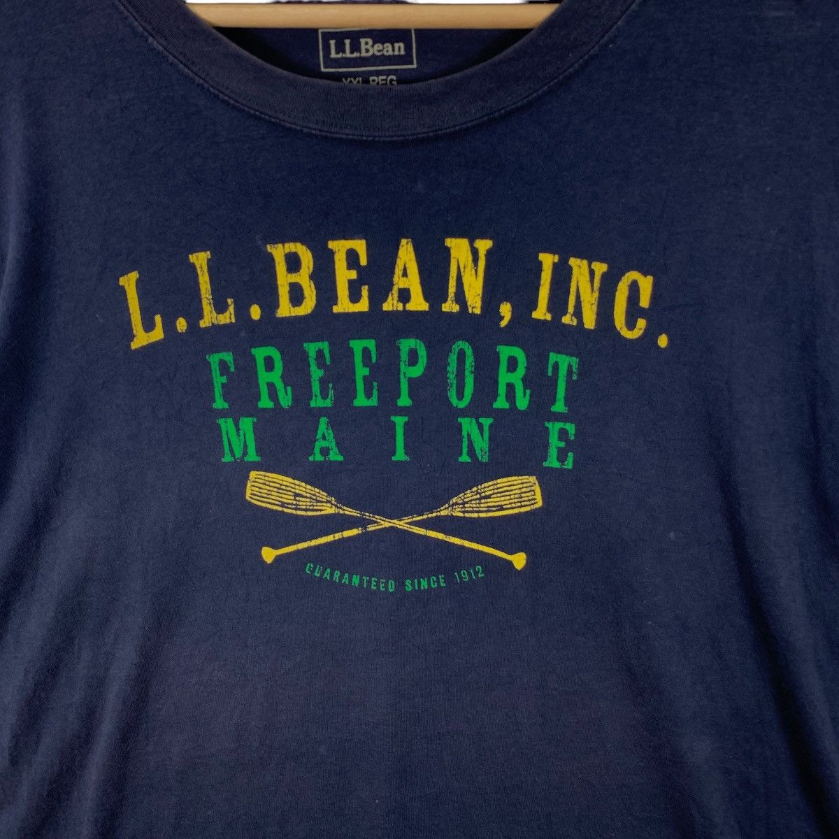 L.L. Bean L.L BEAN OUTDOOR KAYAK Natural Faded Tee Shirt Top Size XXL / US 16-18 / IT 52-54 - 3 Thumbnail