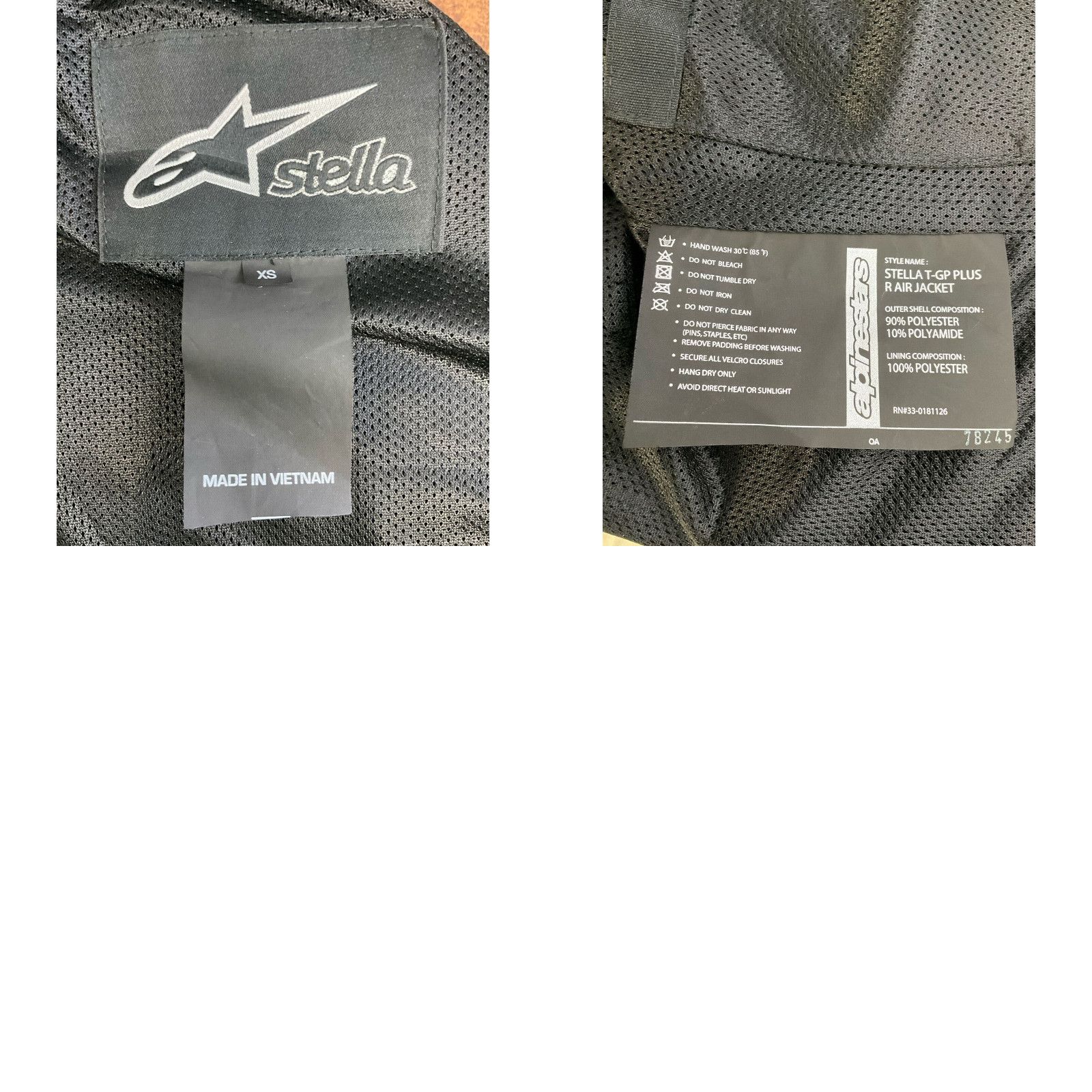 Alpinestars Alpinestars Stella Black Motorcycle Jacket Size XS / US 0-2 / IT 36-38 - 4 Thumbnail