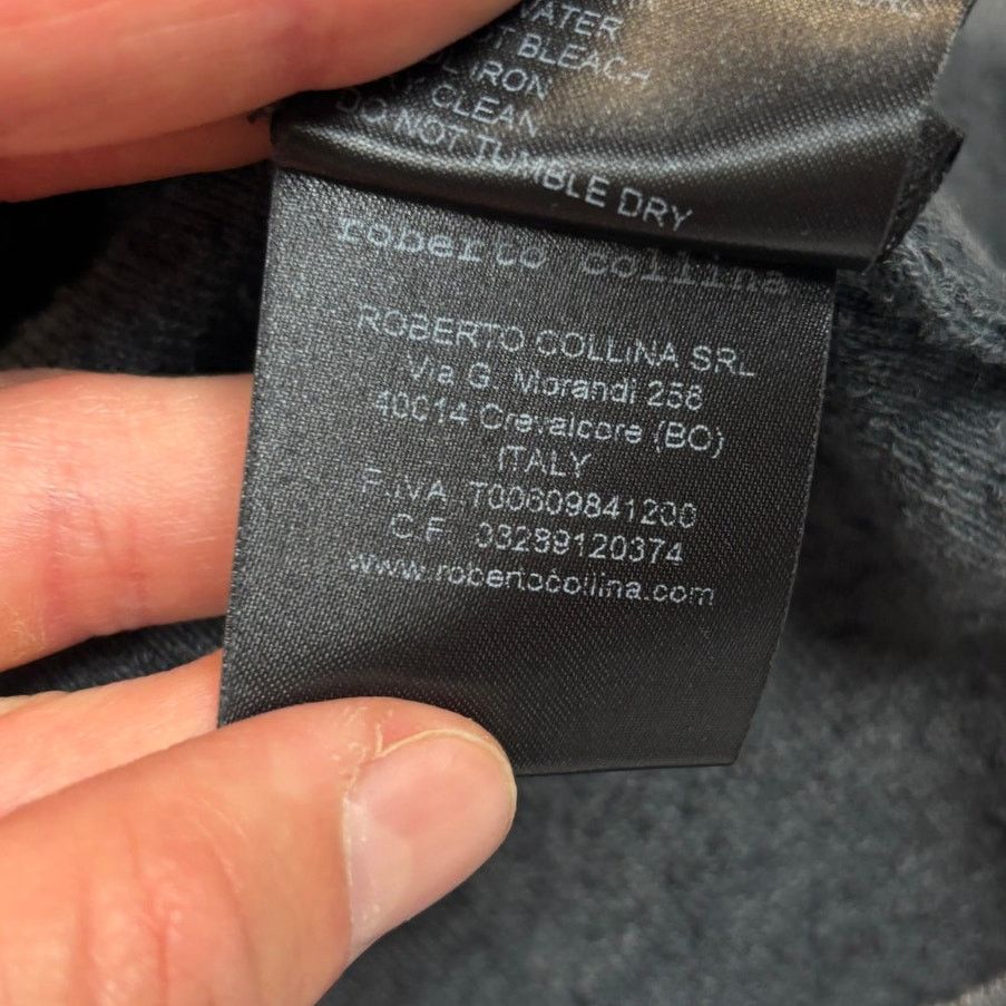 Roberto Collina Roberto Collina Italy Textured Terry Hoodie Men's 54/2XL Size US XXL / EU 58 / 5 - 8 Thumbnail