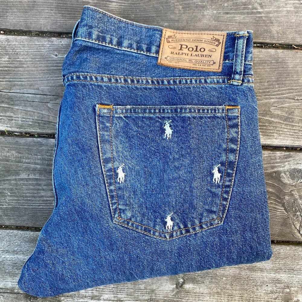 Polo Ralph Lauren POLO RALPH LAUREN SULLIVAN SLIM EMBROIDERED PONY JEANS MENS Size US 36 / EU 52 - 1 Thumbnail