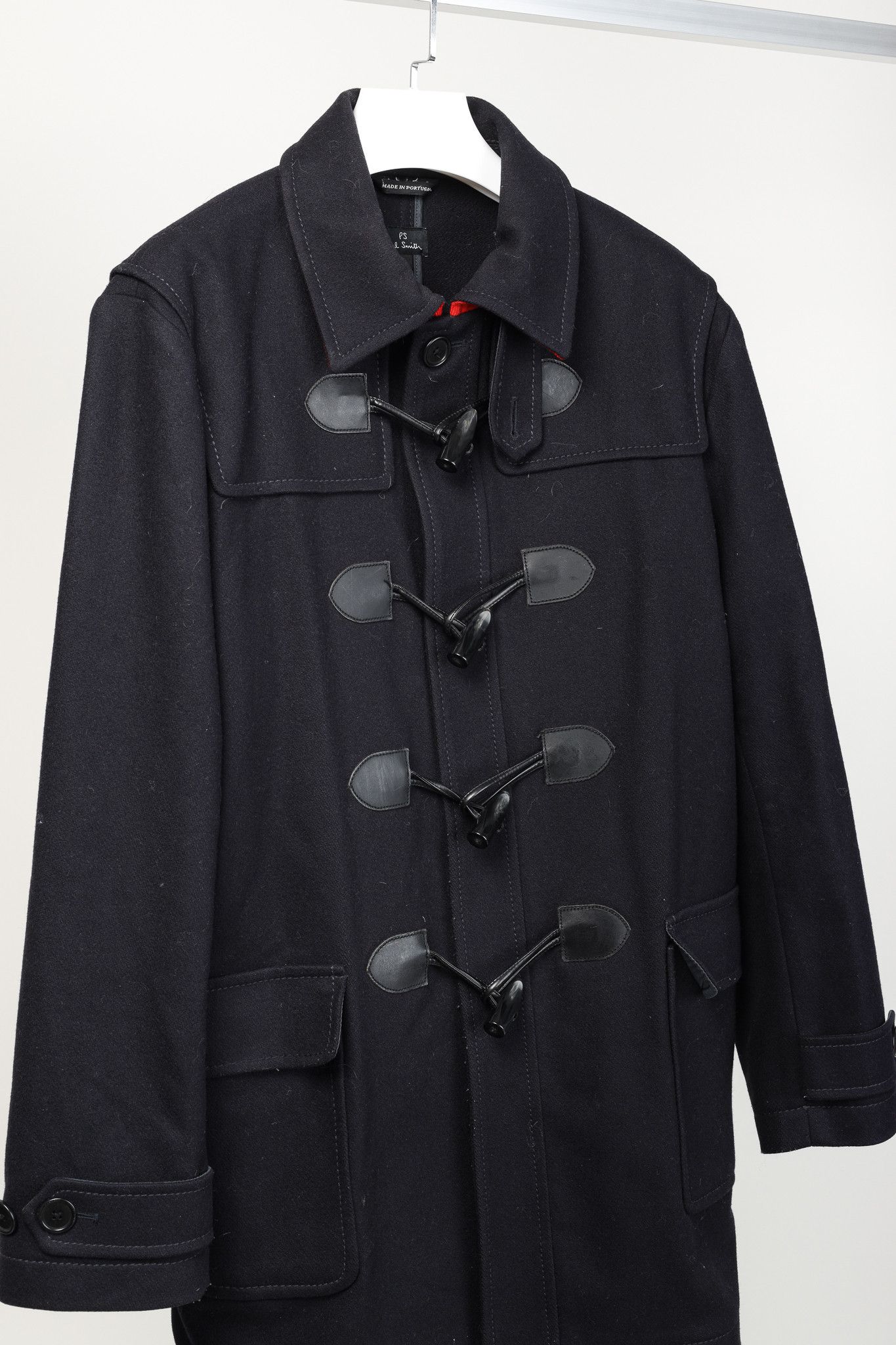 Paul Smith PS Paul Smith AW/11 Navy Wool Toggle Overcoat Size US XL / EU 56 / 4 - 2 Thumbnail