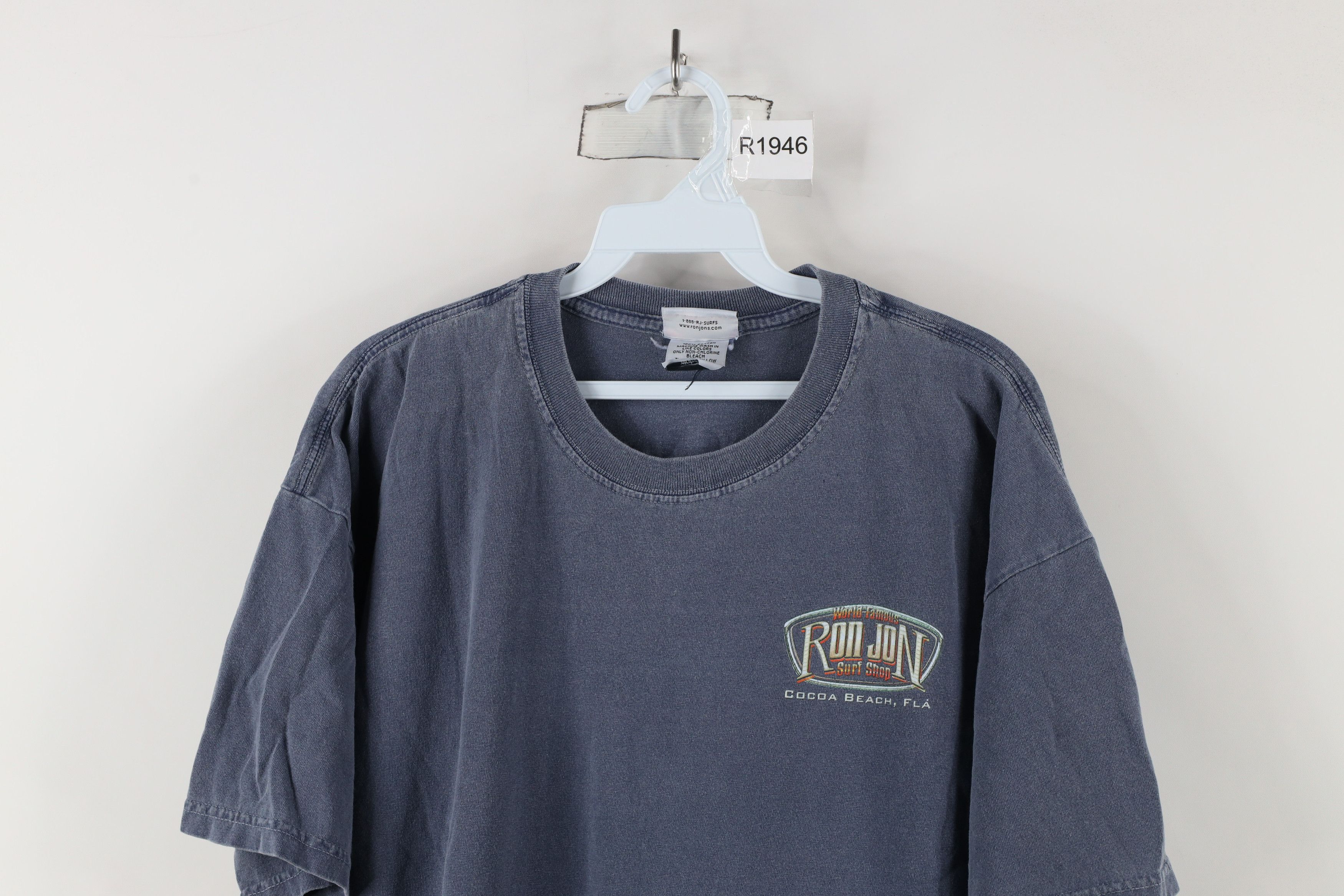 Vintage Vintage Ron Jon Surf Shop Stonewash Cocoa Beach T-Shirt Size US XL / EU 56 / 4 - 2 Thumbnail