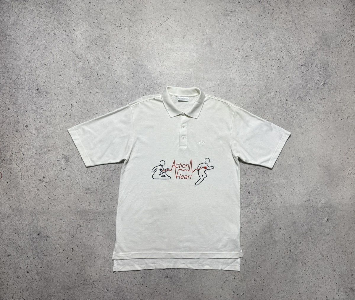 Adidas Adidas Vintage 90’s Polo Shirt White Big Logo Size US M / EU 48-50 / 2 - 1 Thumbnail