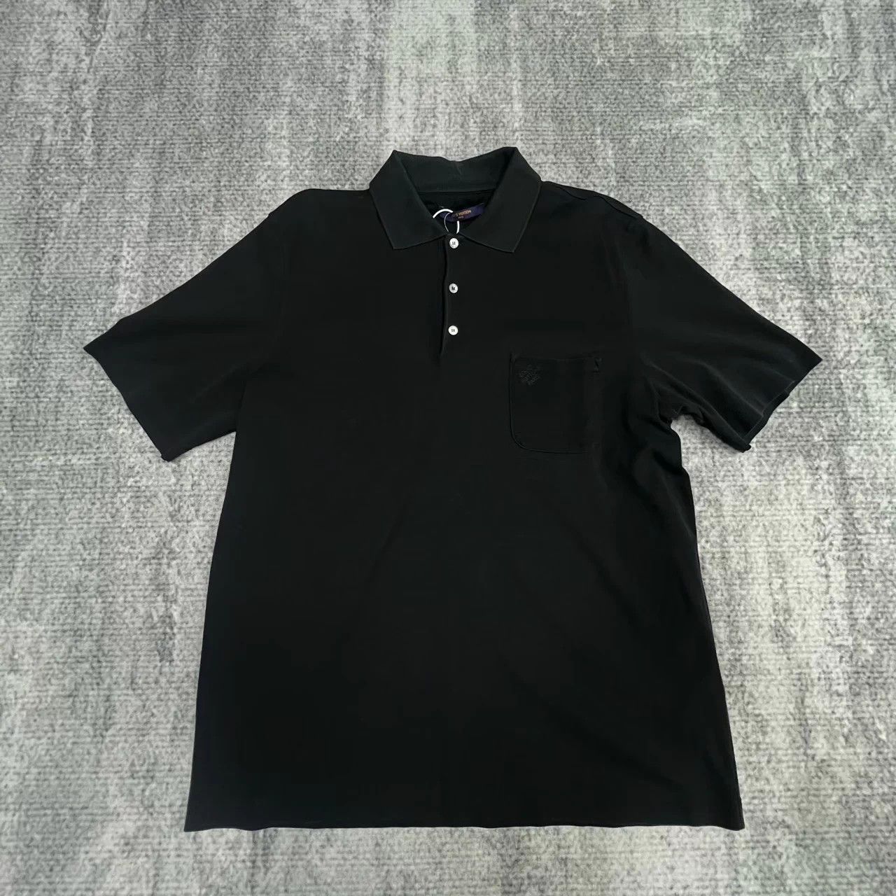 Louis Vuitton LV Black Checkerboard Polo Shirt XXL Size US XXL / EU 58 / 5 - 1 Thumbnail