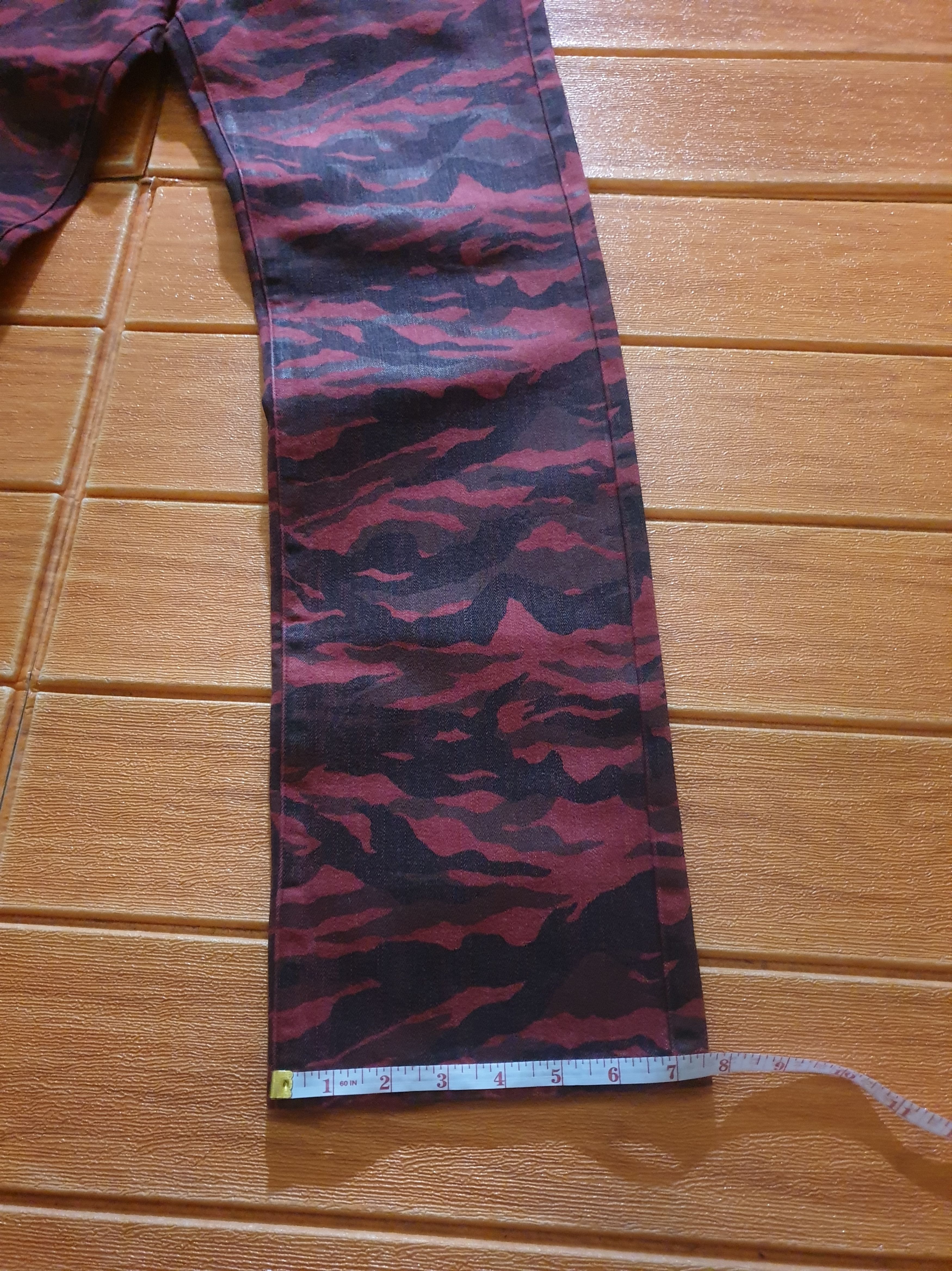 Japanese Brand 💥Rupert Red camo red denim pant Size US 29 - 5 Thumbnail