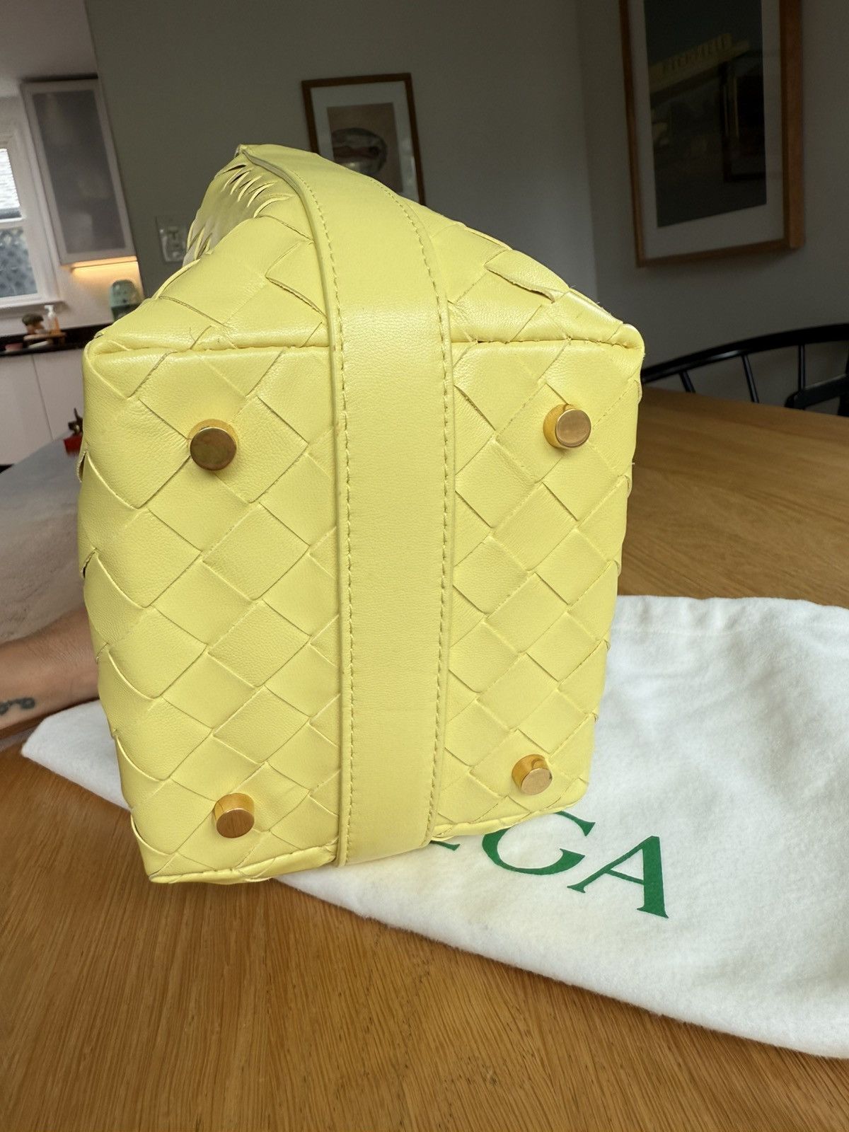 Bottega Veneta Bottega Veneta Nappa Intrecciato Mini Wallace Buttercup Size ONE SIZE - 3 Thumbnail