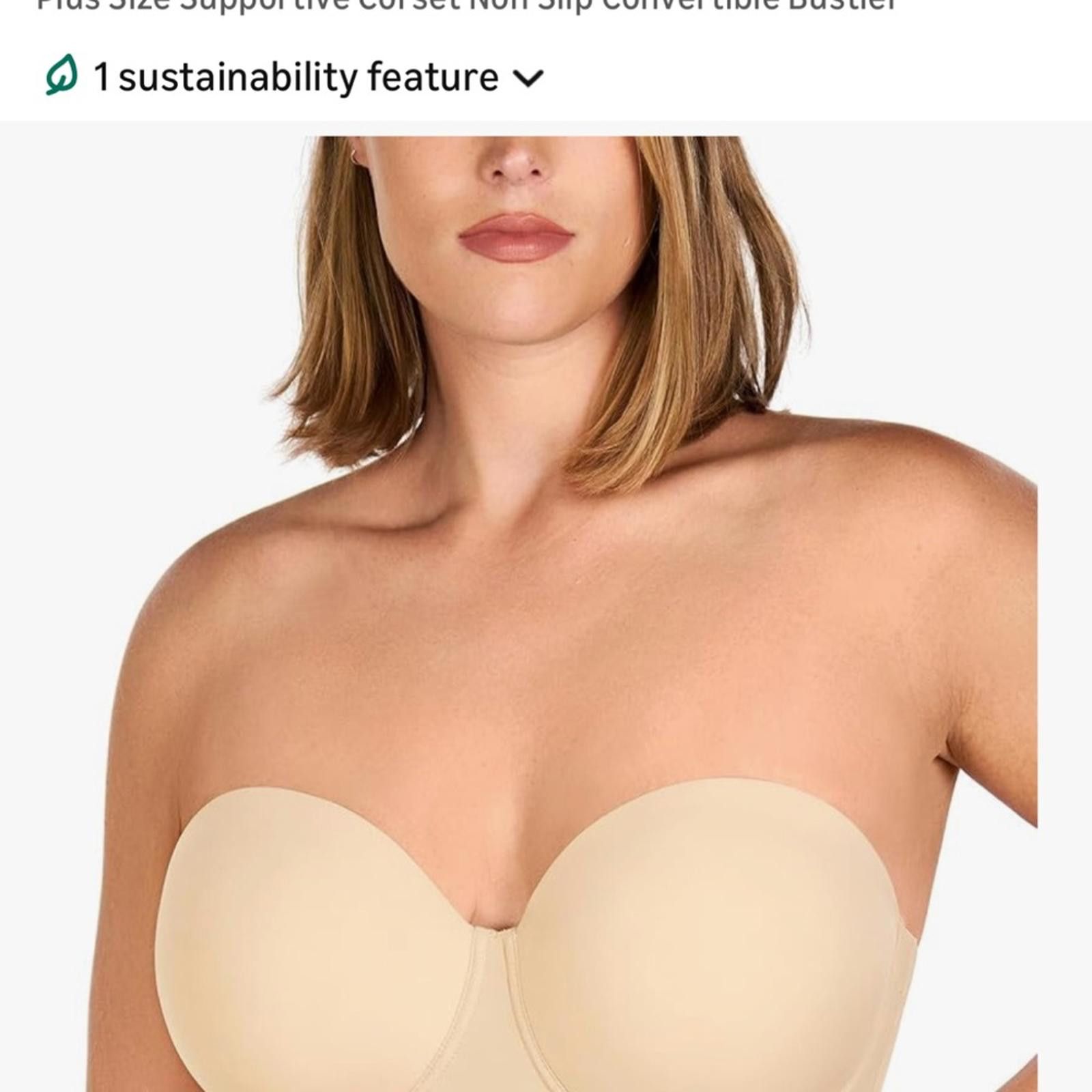 Other NWT Women's Strapless Bra in Cream Size ONE SIZE - 1 Thumbnail