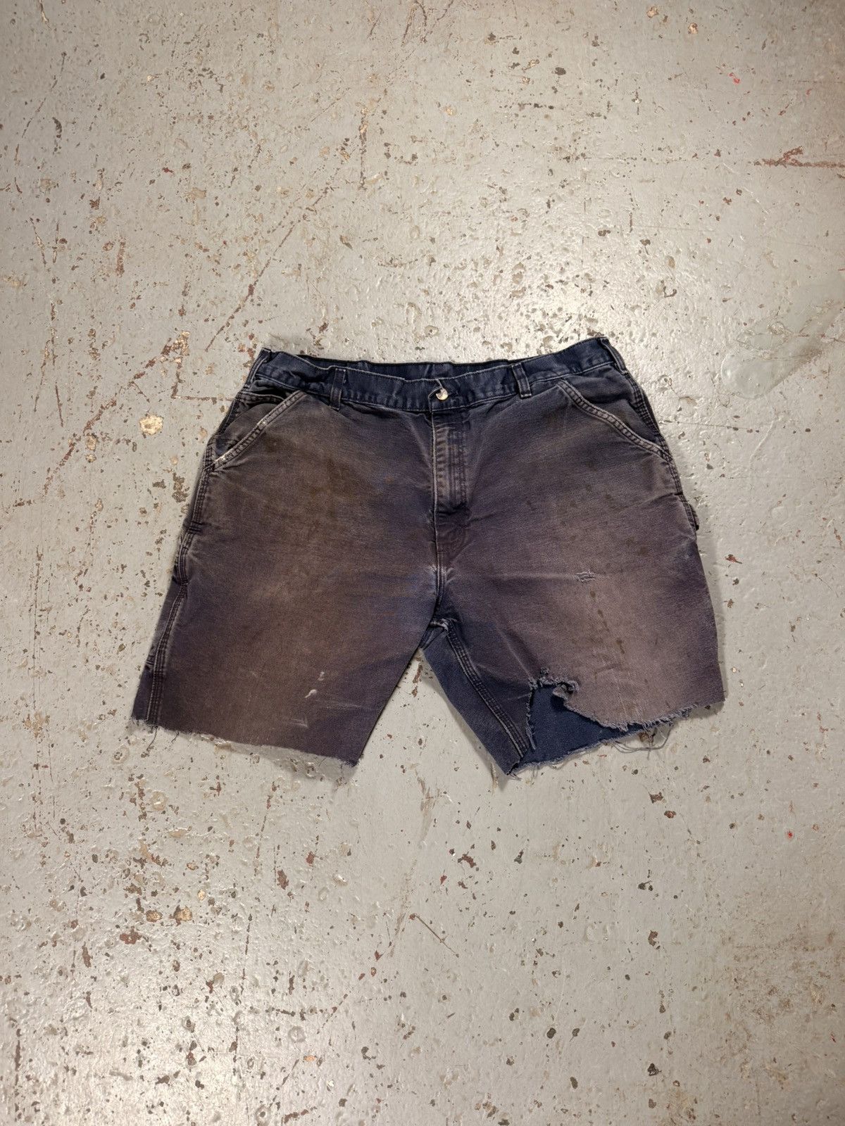 Carhartt Vintage Thrashed Faded Carhartt Jorts Size US 38 / EU 54 - 1 Thumbnail