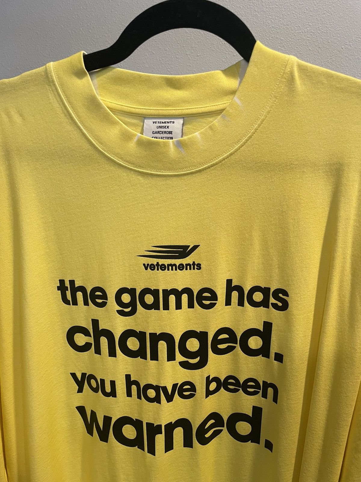Vetements VETEMENTS👾 Yellow Game Changing Tee Shirt *RARE* Size US M / EU 48-50 / 2 - 2 Thumbnail