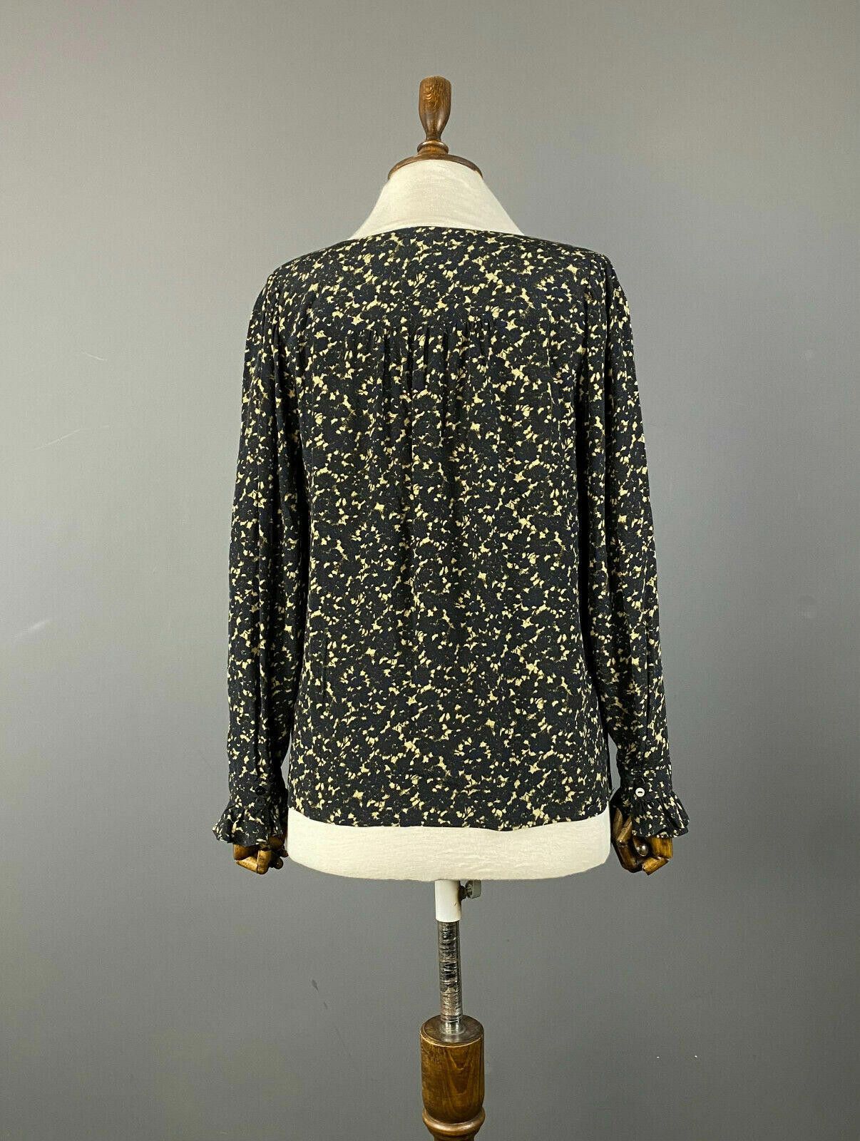 Wilkes Bashford BA&SH Viscose Top in Bleu Nuit Long Sleeve Blouse Size 0 Size XS / US 0-2 / IT 36-38 - 5 Thumbnail