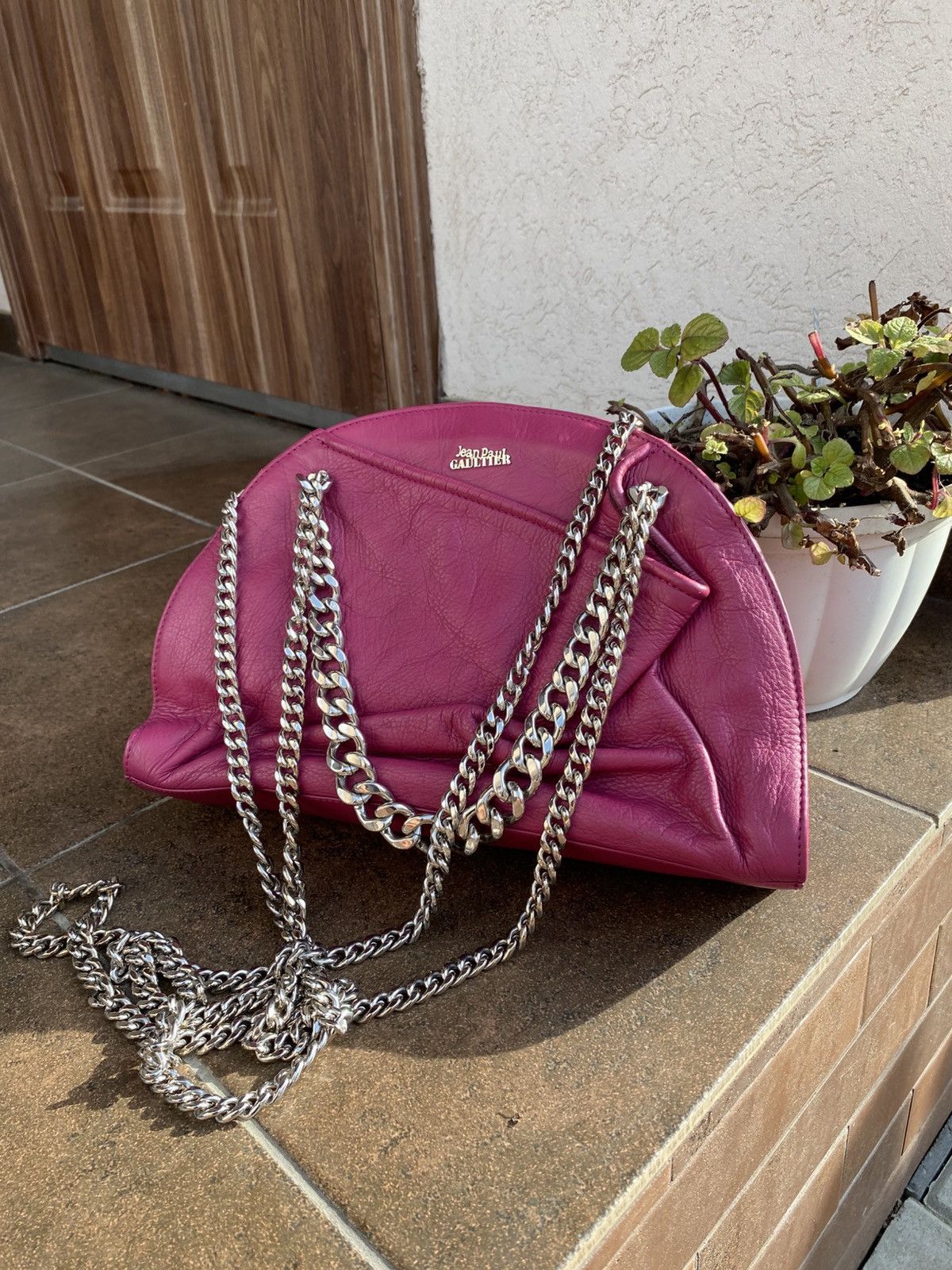Jean Paul Gaultier Jean Paul Gaultier Glamour Leather Chain Bag Size ONE SIZE - 4 Thumbnail