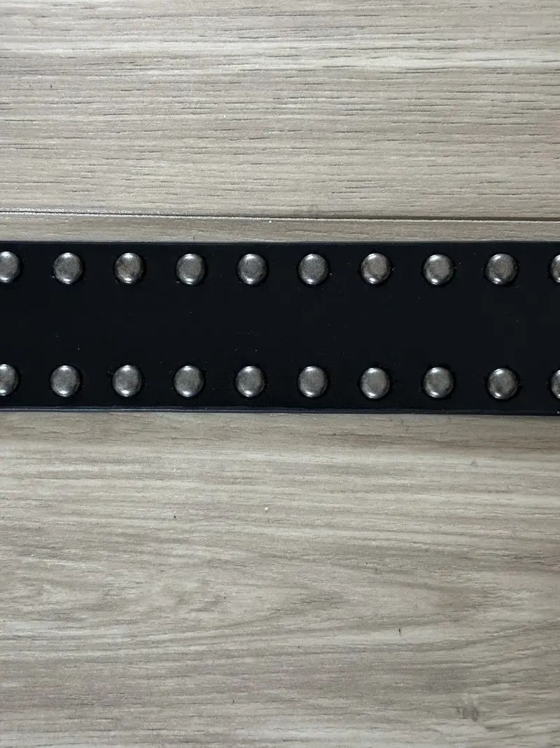 Japanese Brand × Vintage Vintage Rock Studded Belt (black) Size 32 - 6 Thumbnail