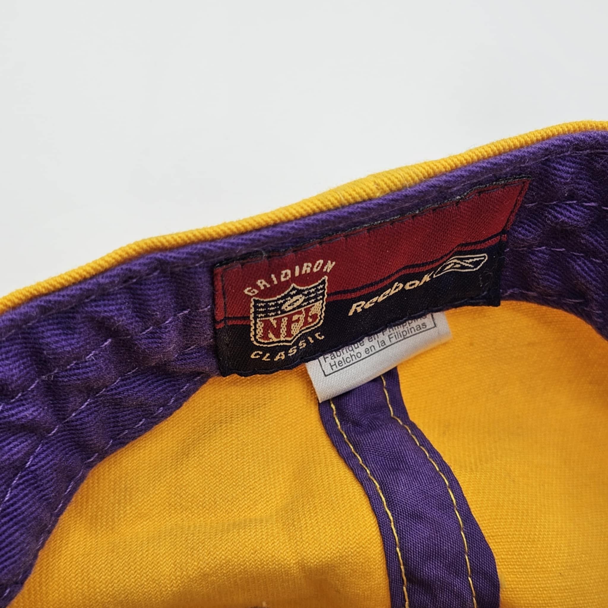 NFL × Reebok × Vintage Minnesota Vikings Vintage Reebok Gridiron Classics Dad Hat Size ONE SIZE - 6 Thumbnail