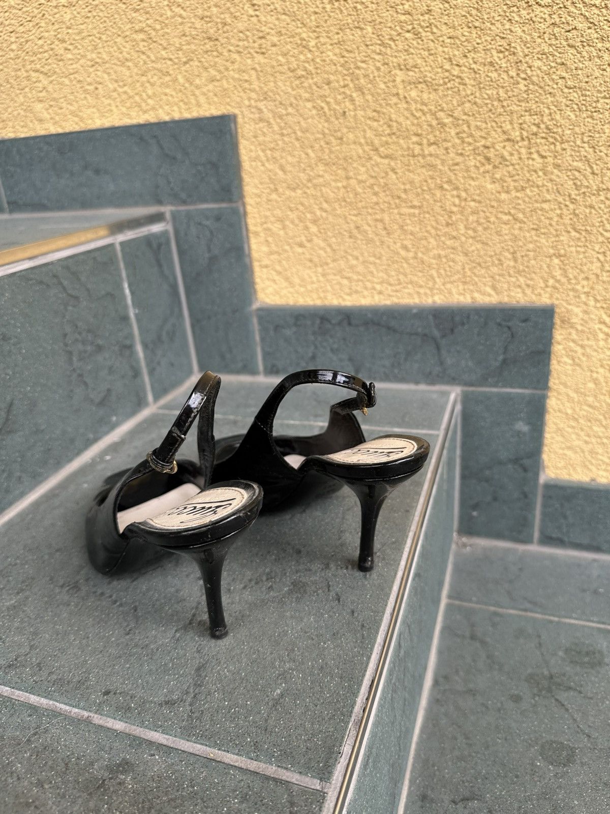 Gucci Gucci Heels Pumps Vintage Rare Black Luxury Shoes Size US 5.5 / IT 35.5 - 7 Thumbnail