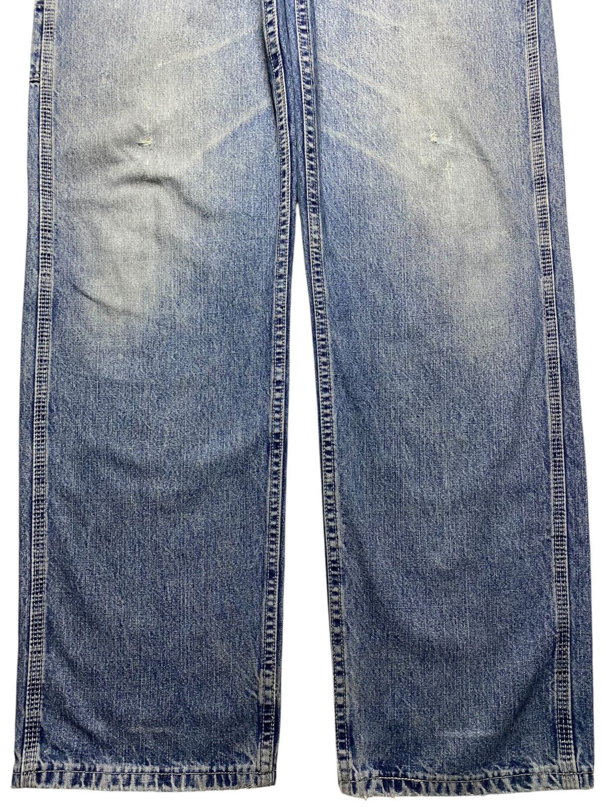 Lee Vintage Lee Carpenter Light Wash Distressed Loose Pants Size US 35 - 5 Thumbnail