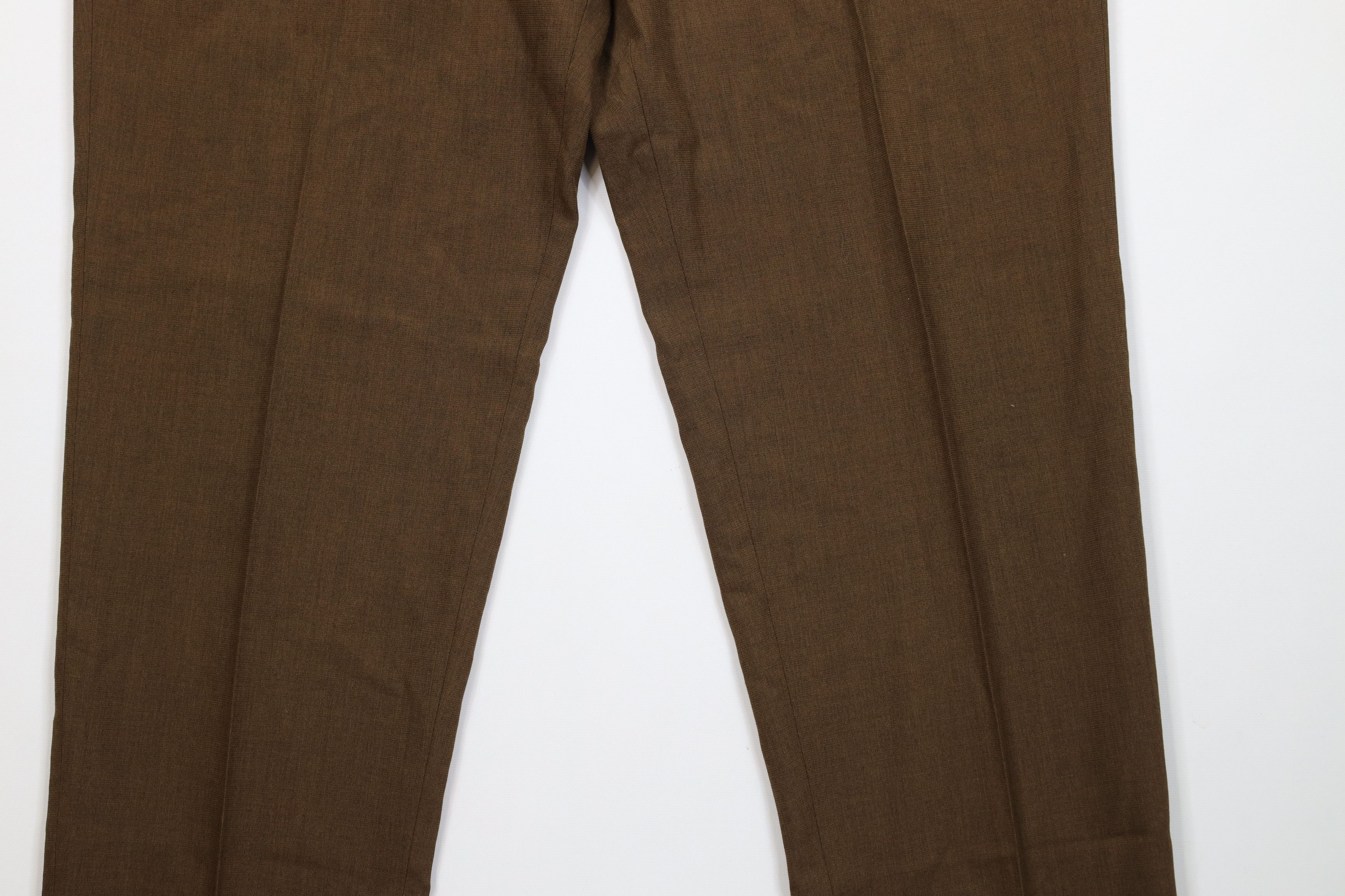 Levi's Vintage 70s Levis Wool Blend Knit Chino Pants Brown USA Size US 38 / EU 54 - 3 Thumbnail