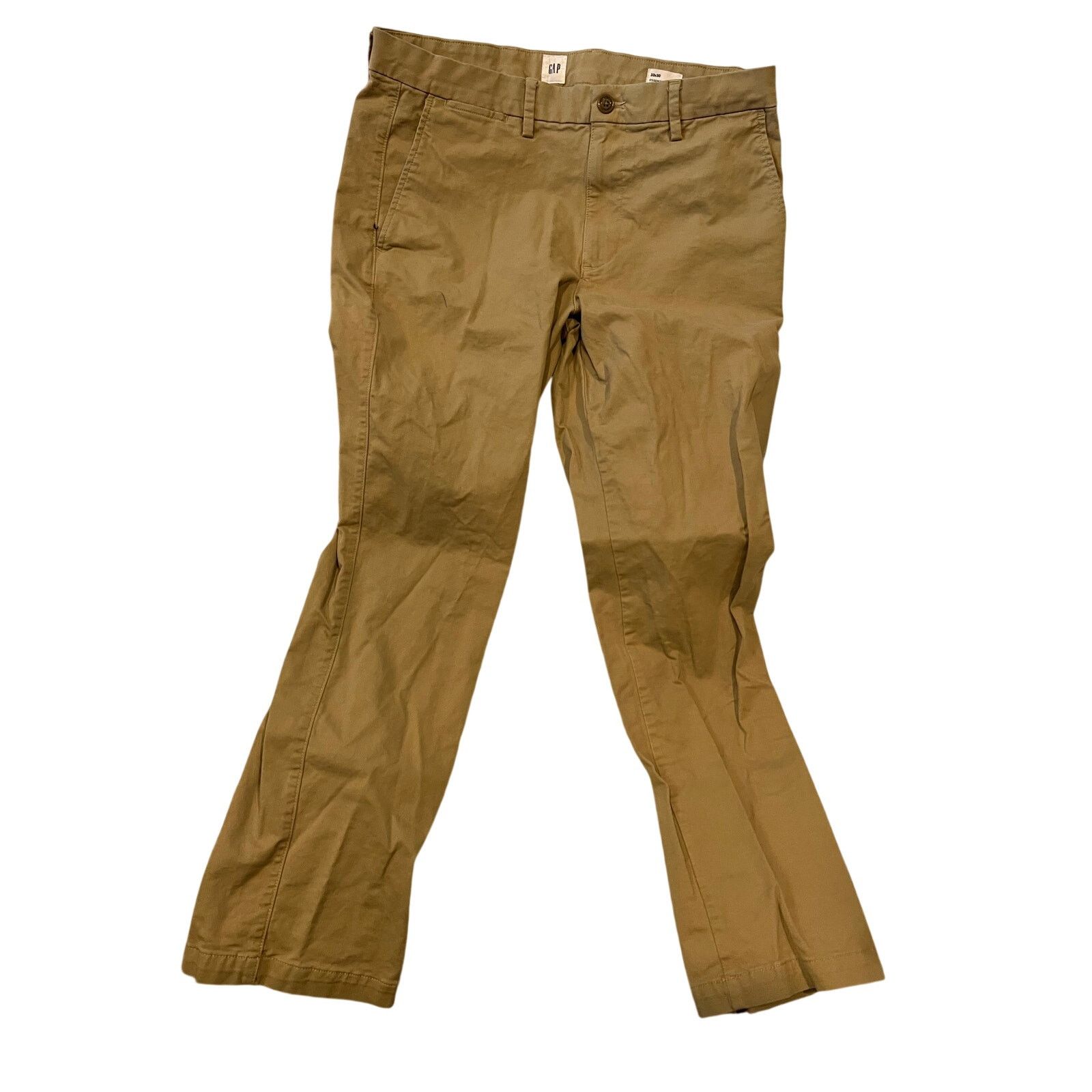 Gap Gap Essential Straight Kahki Chinos Mens 33x30 Size US 33 - 1 Thumbnail