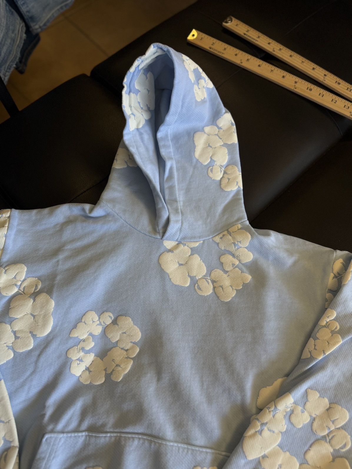DENIM TEARS Denim Tears Cotton Wreath Hoodie Size XS Blue (NEW) Size US XS / EU 42 / 0 - 5 Thumbnail