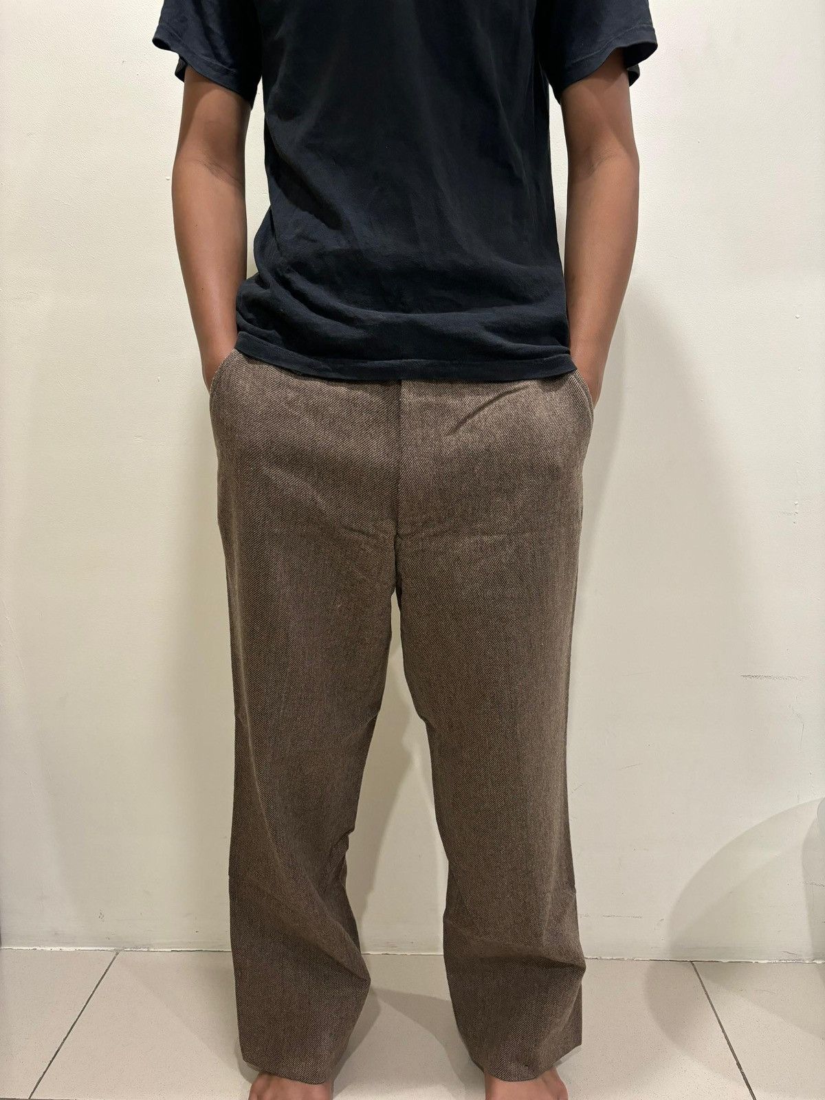 🔥NANAMICA THE NORTH FACE HERRINGBONE WOOL TROUSERS PANTS