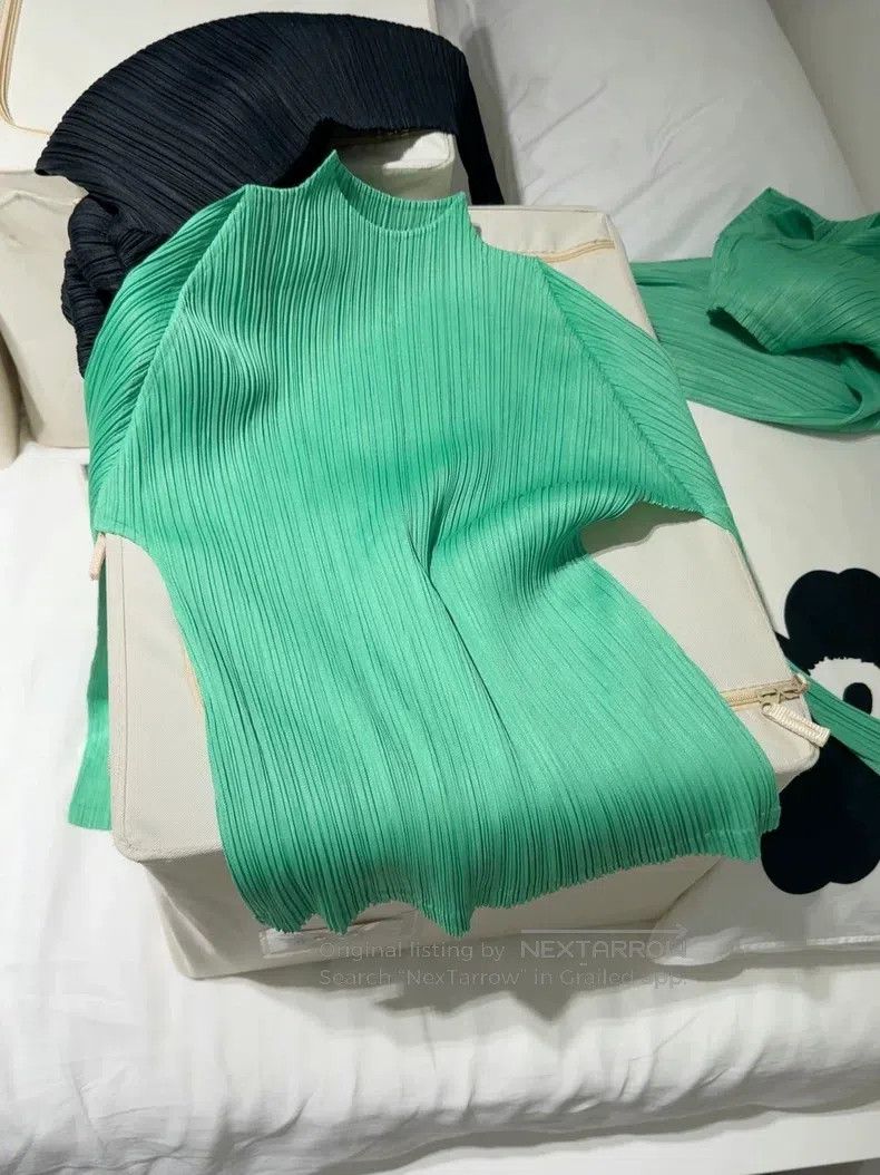 Issey Miyake Issey Miyake Green Pants Size 25" / US 0 / IT 36 - 2 Thumbnail