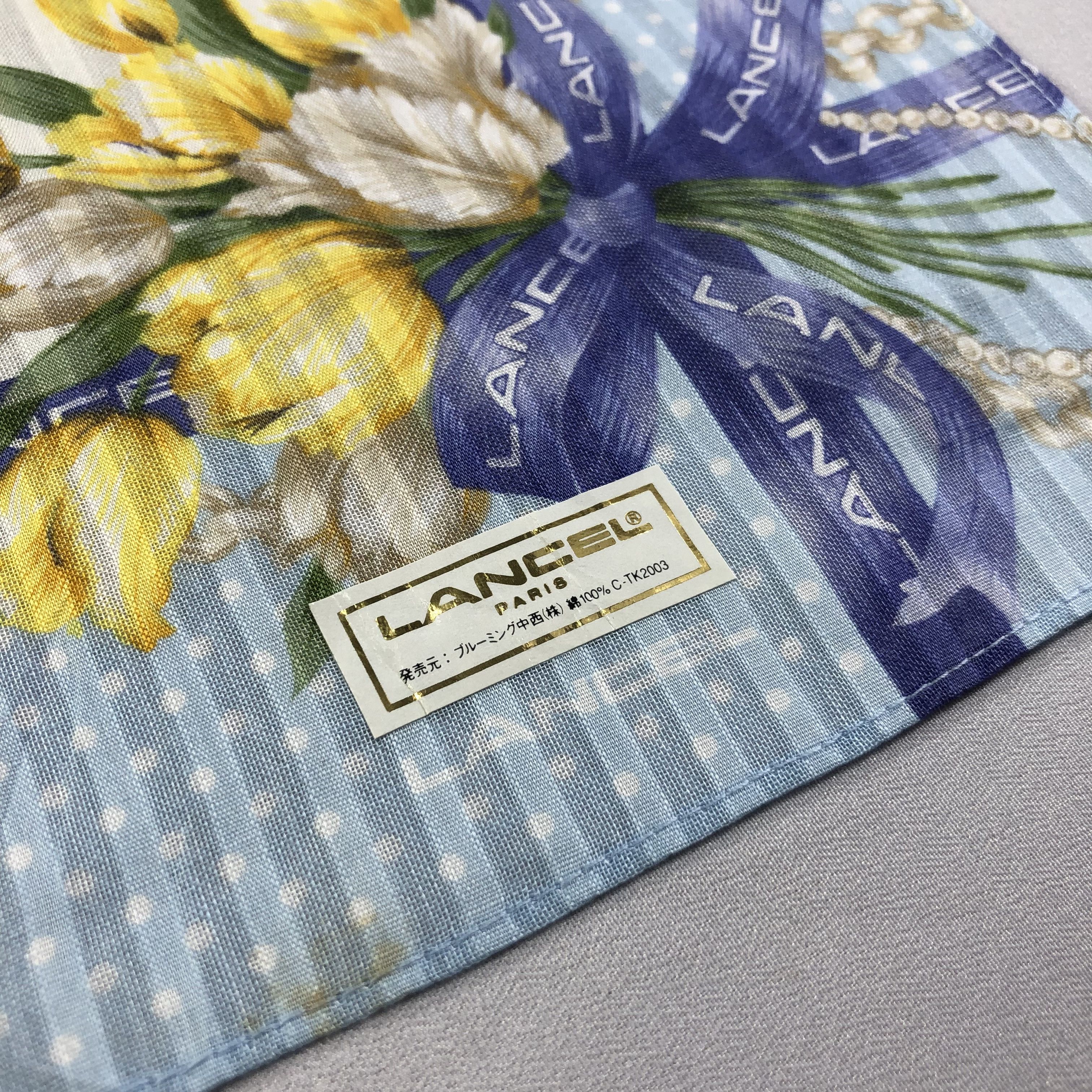 Lancel × Vintage Lancel Handkerchief Neckerchief Bandana H1712 Size ONE SIZE - 4 Thumbnail