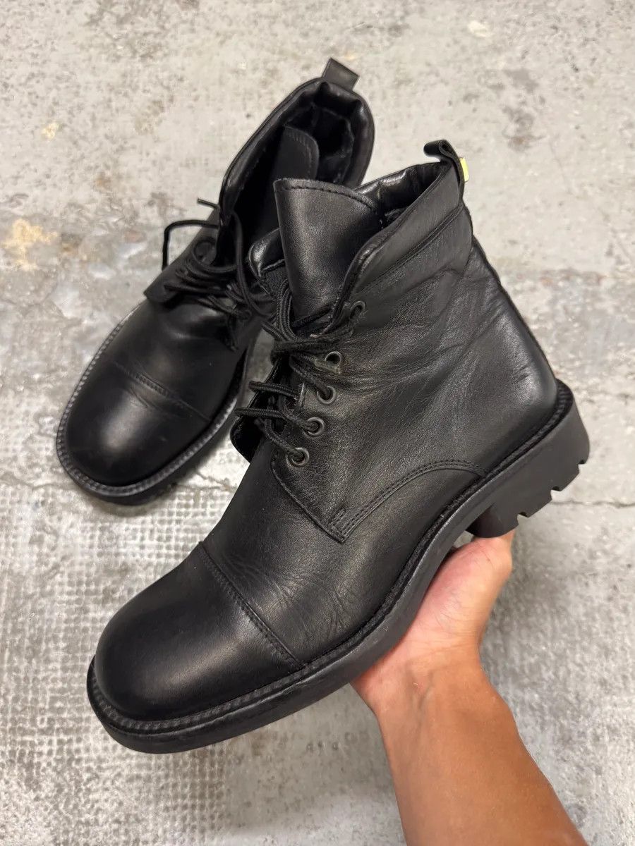Versace Versace Black Leather High Boots Size US 9 / EU 42 - 1 Thumbnail