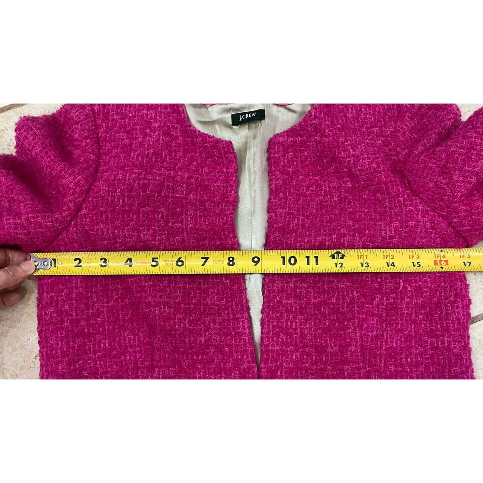 J.Crew J Crew Blazer Astrid Boucle Tweed Wool Barbie Pink Jacket 2 Size XS / US 0-2 / IT 36-38 - 10 Thumbnail