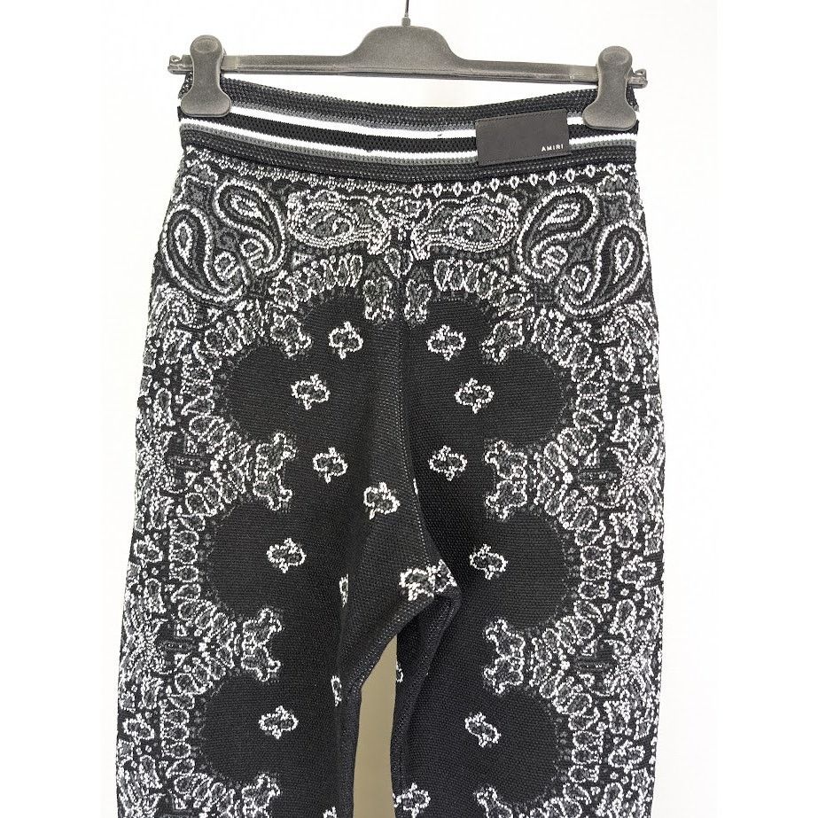 Amiri o1rshd1 Q:2 / Bandana B-Ball Sweatpants & Joggers Black/Grey Size US 32 / EU 48 - 12 Thumbnail