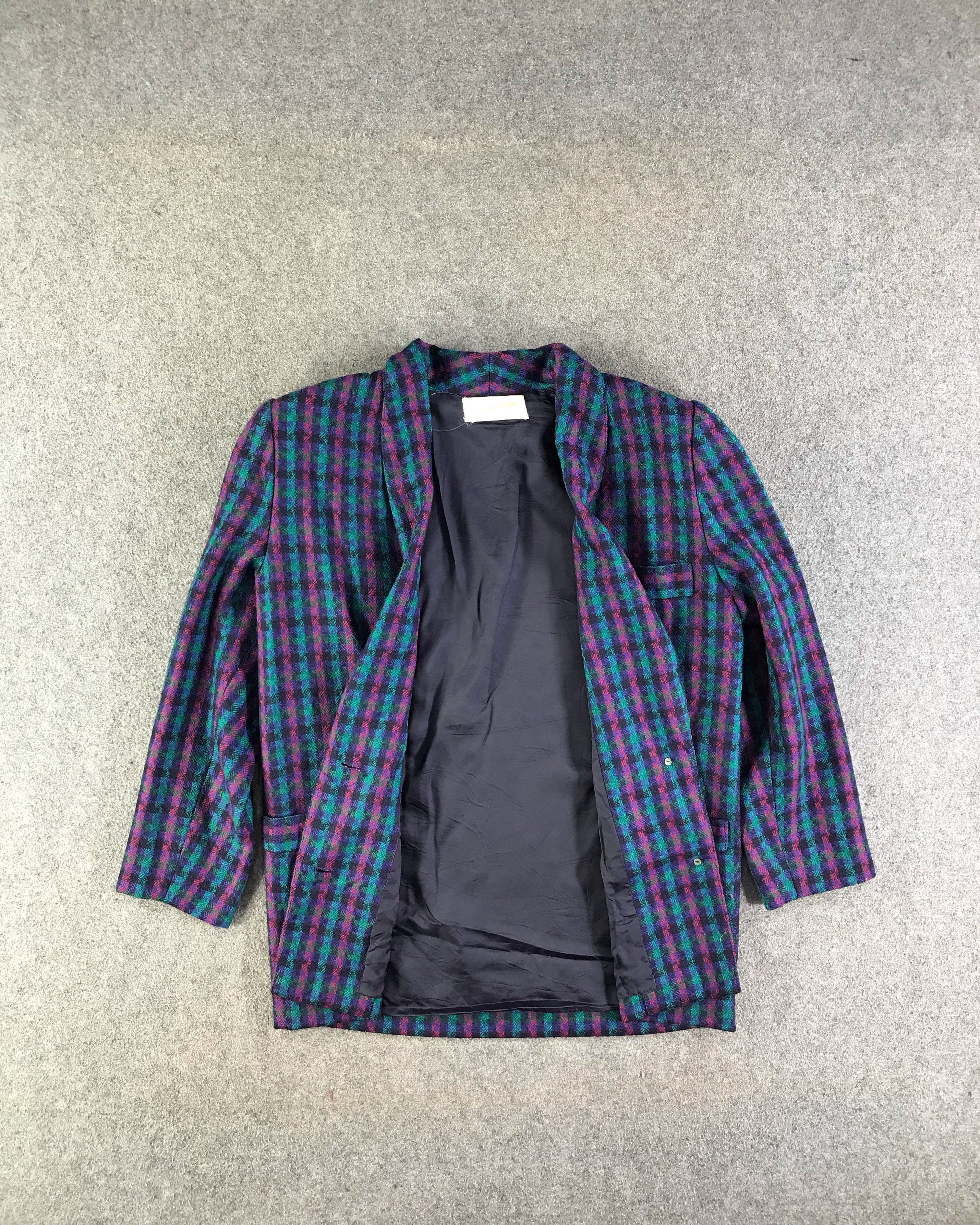 Japanese Brand Vintage Japanese Brand Plaid Blazer Coat Jacket -JC321 Size US M / EU 48-50 / 2 - 2 Thumbnail