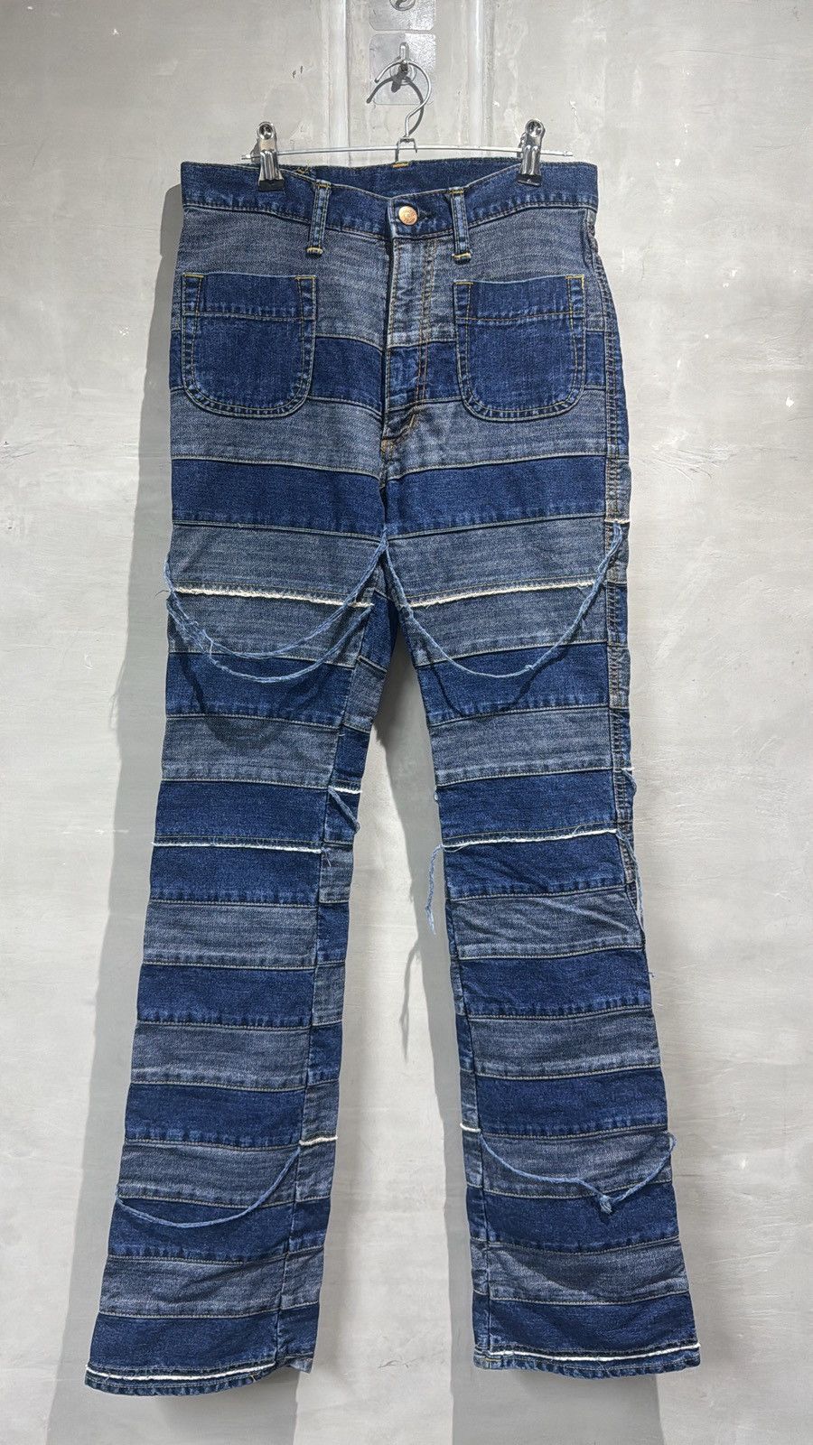Hysteric Glamour × If Six Was Nine × Japanese Brand Hysteric Glamour Distressed Flared Hagi Denim Pants Size US 29 - 1 Thumbnail