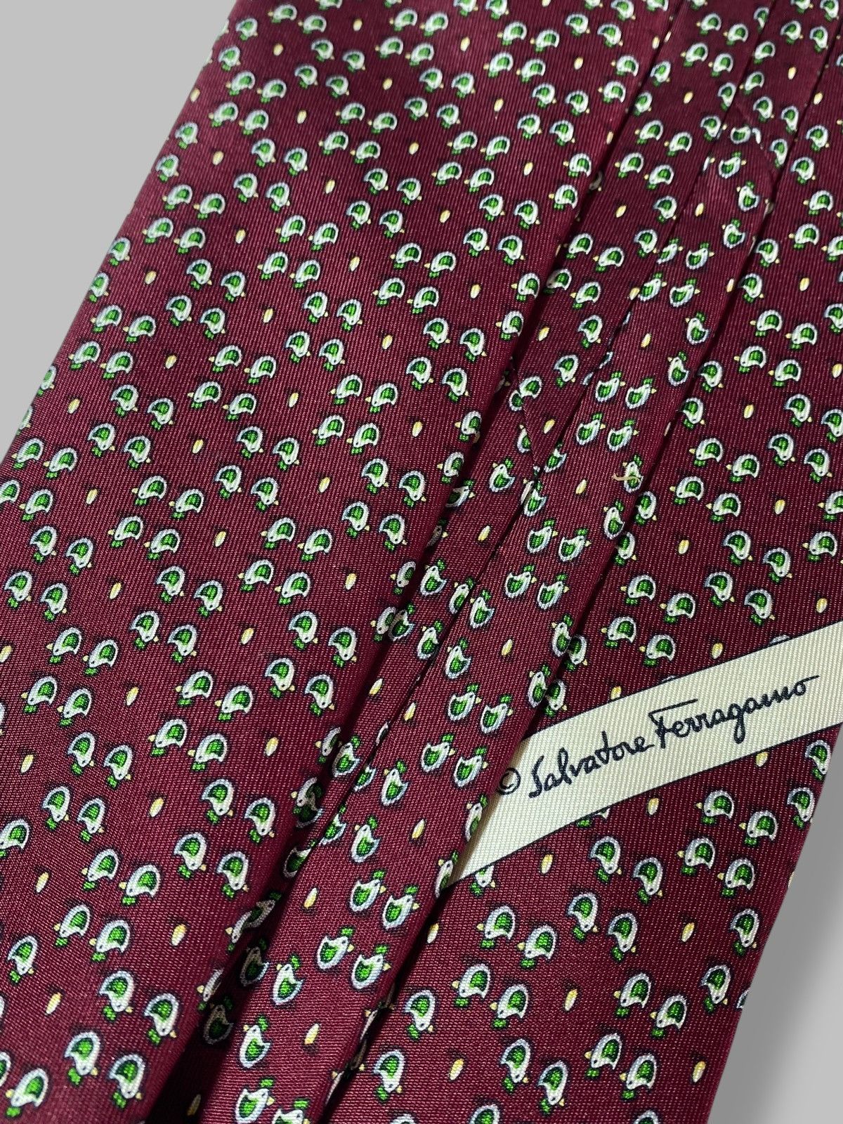 Salvatore Ferragamo Salvatore Ferragamo Vintage Silk Tie Monogram Size ONE SIZE - 18 Thumbnail