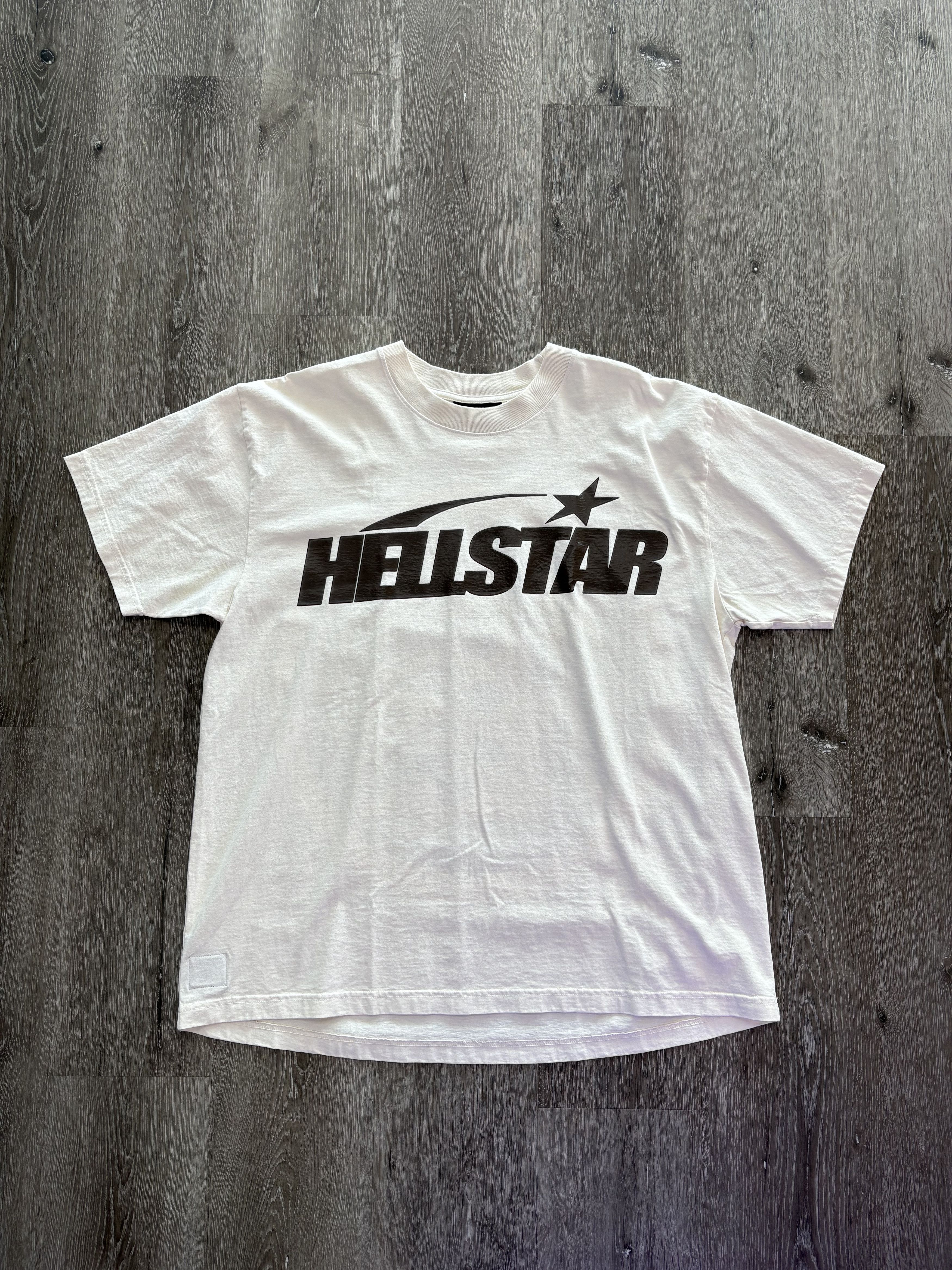 HELLSTAR Hellstar "Classic" T-shirt (Gel Print) (White/Brown) Size US XL / EU 56 / 4 - 1 Thumbnail