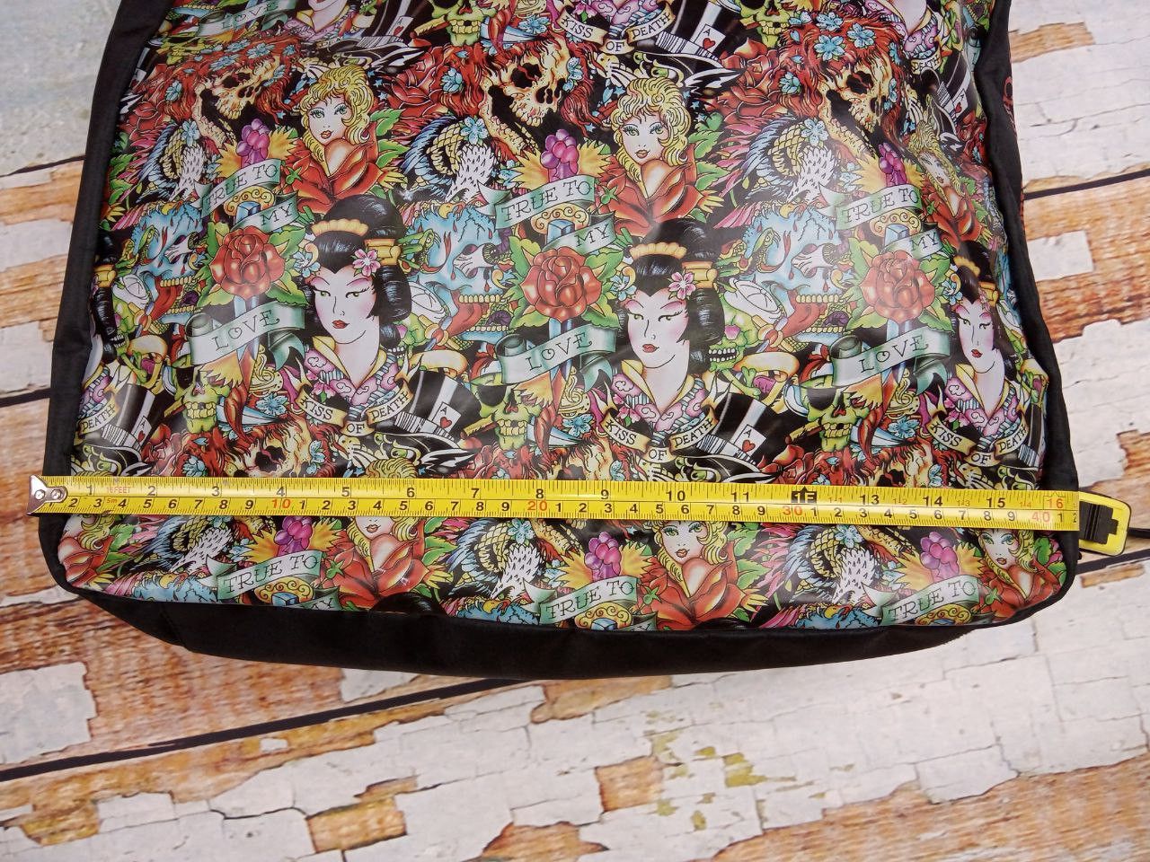 Ed Hardy Christian Audigier Ed Hardy KISS OF DEATH Large Tote Bag Size ONE SIZE - 11 Thumbnail