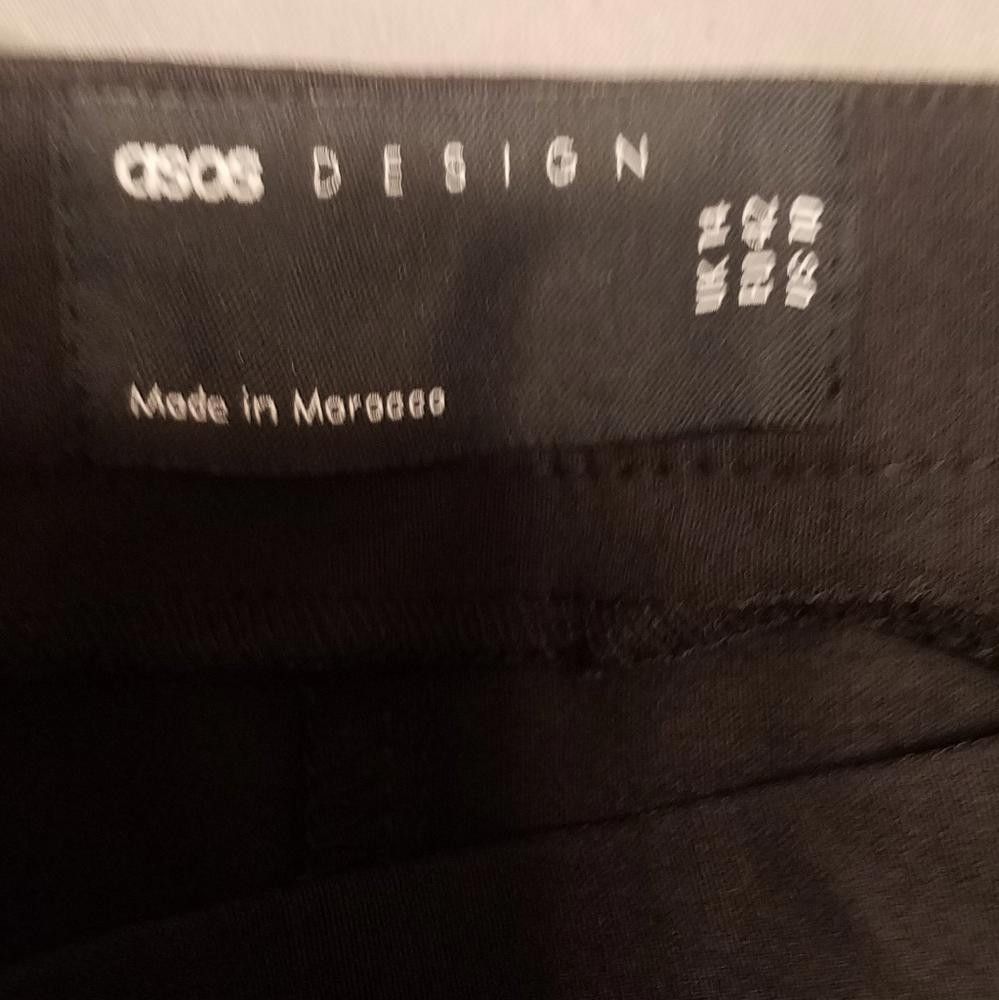 Asos Asos Classic Black Cropped Pants Size 10 Size 32" / US 10 / IT 46 - 3 Thumbnail