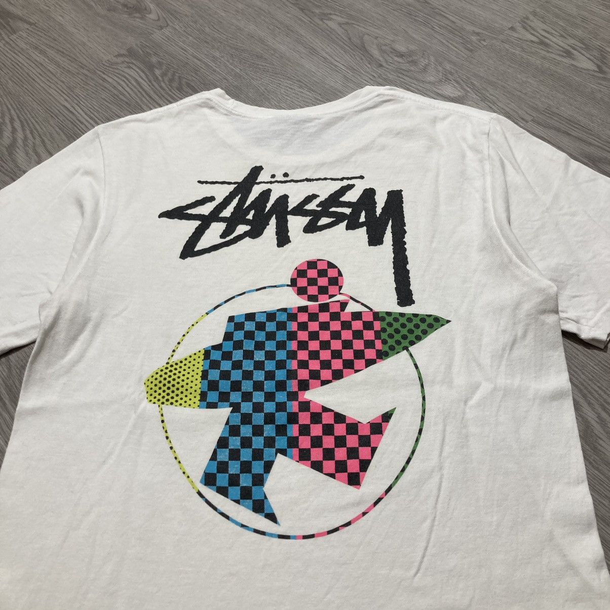Stussy Stussy Surfman Beach Logo T-shirt White Size US S / EU 44-46 / 1 - 5 Thumbnail