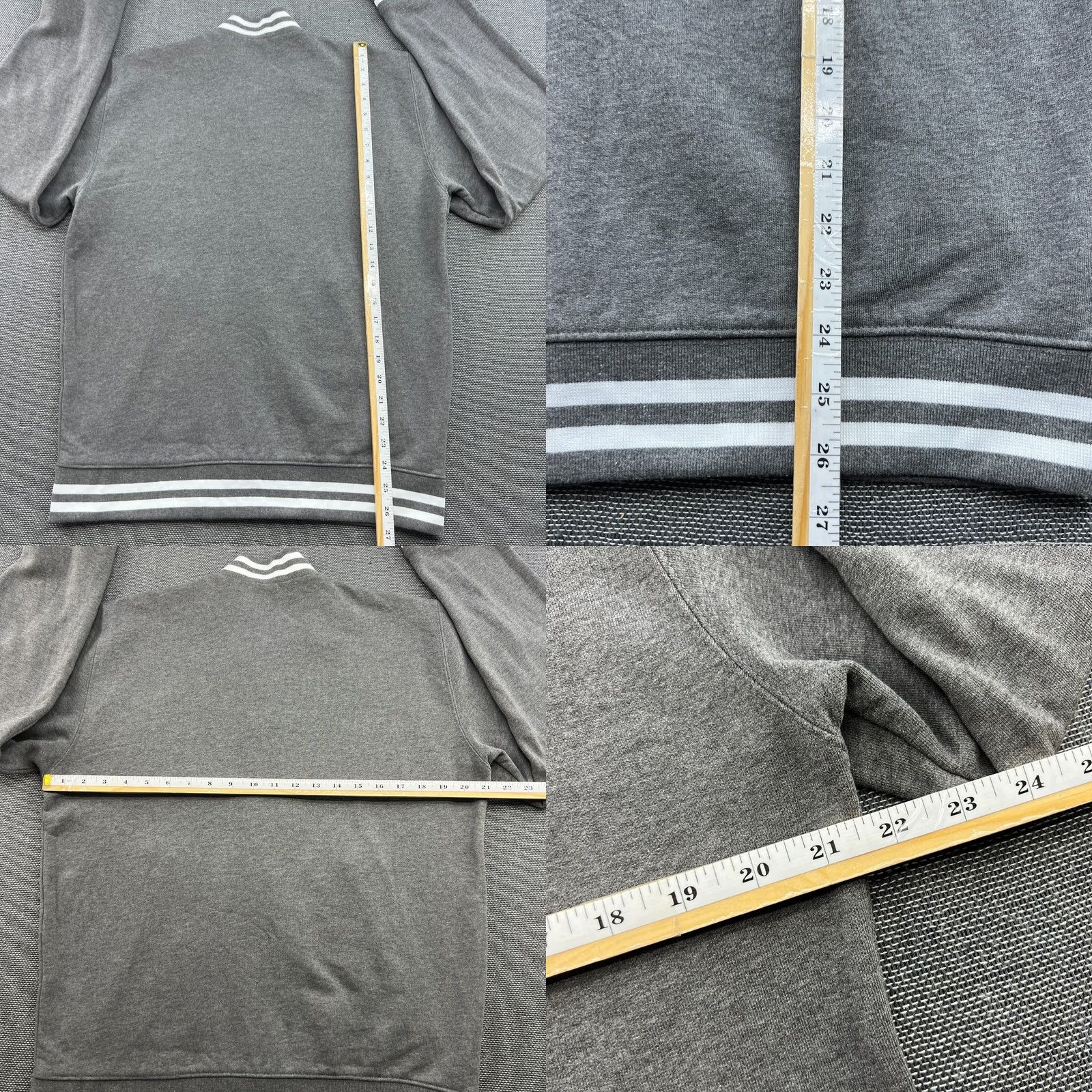 Carhartt Carhartt Varsity Jacket Mens Medium Gray Rugged Cup Letterman Full Zip Pockets Water Resistant Moisture Wicking Casual Canvas Polyester Cotton Lining Size US M / EU 48-50 / 2 - 8 Thumbnail
