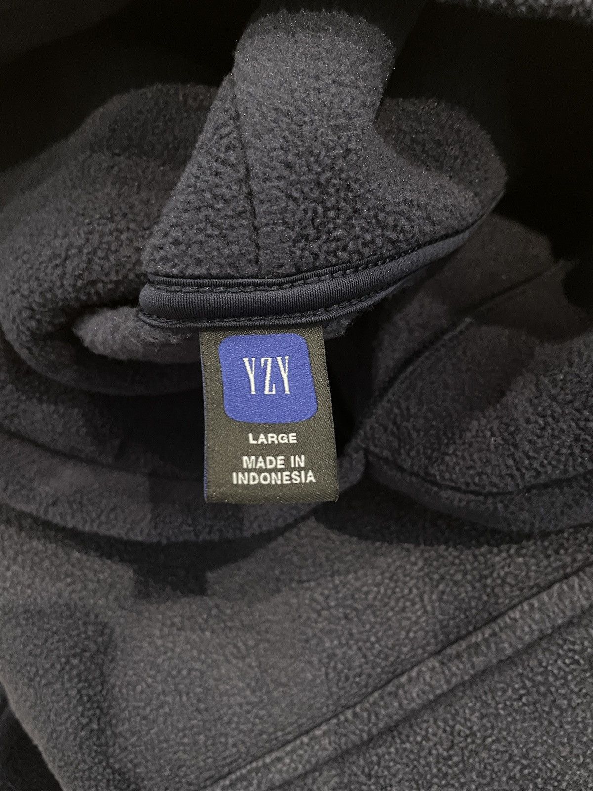 Gap × Kanye West × Yeezy Yeezy Gap Polar Fleece Hoodie Navy Size Large (UNRELEASED) Size US L / EU 52-54 / 3 - 5 Thumbnail