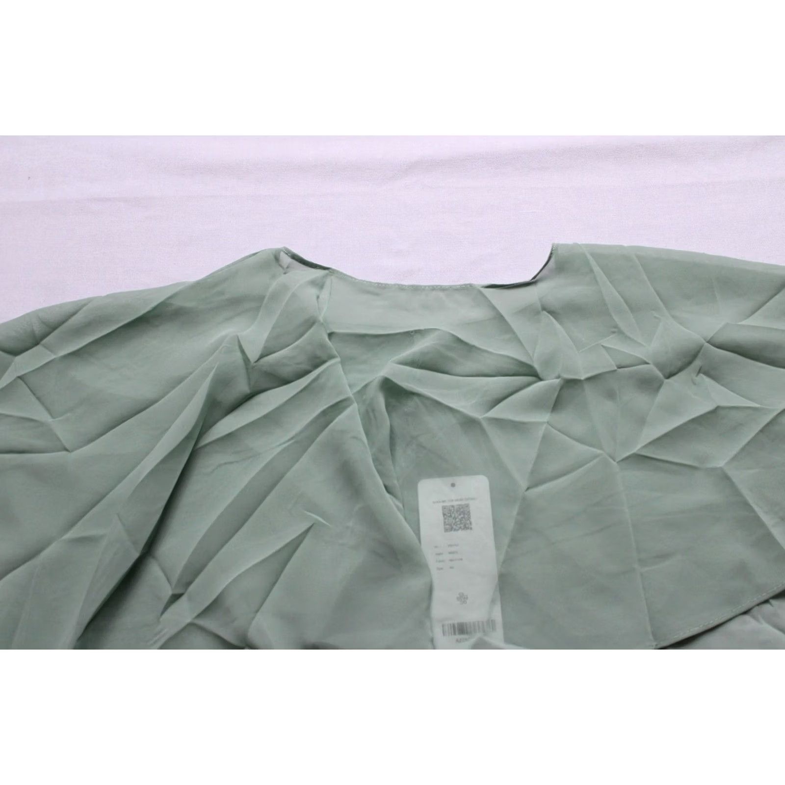 Vintage Azazie Women's Wren Wrap Matcha Sheer Chiffon Size A6 NWT Size ONE SIZE - 2 Thumbnail