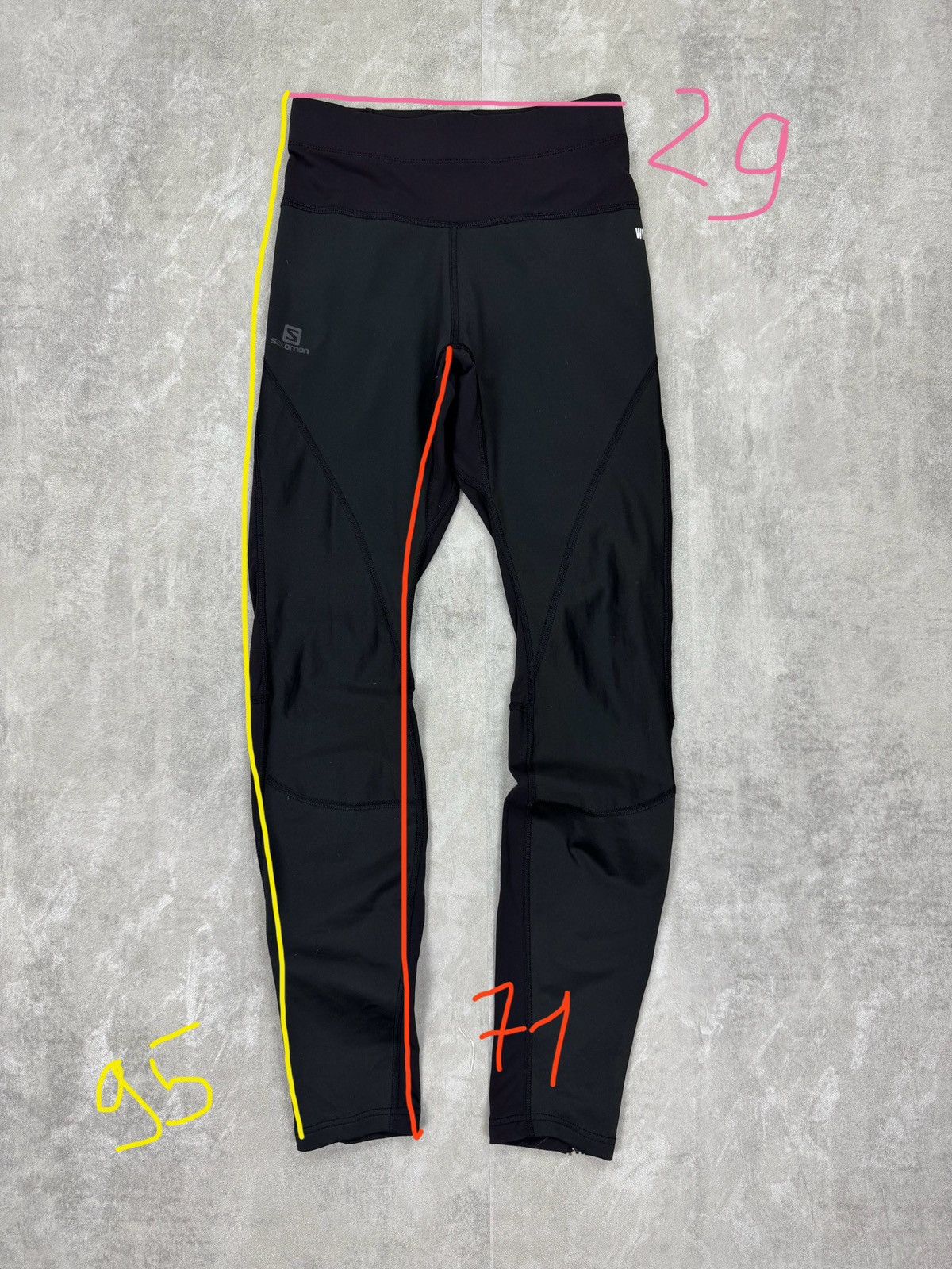 Salomon Salomon Windstopper Womens Leggings Size XS Hikings Trail Size 25" / US 0 / IT 36 - 11 Thumbnail