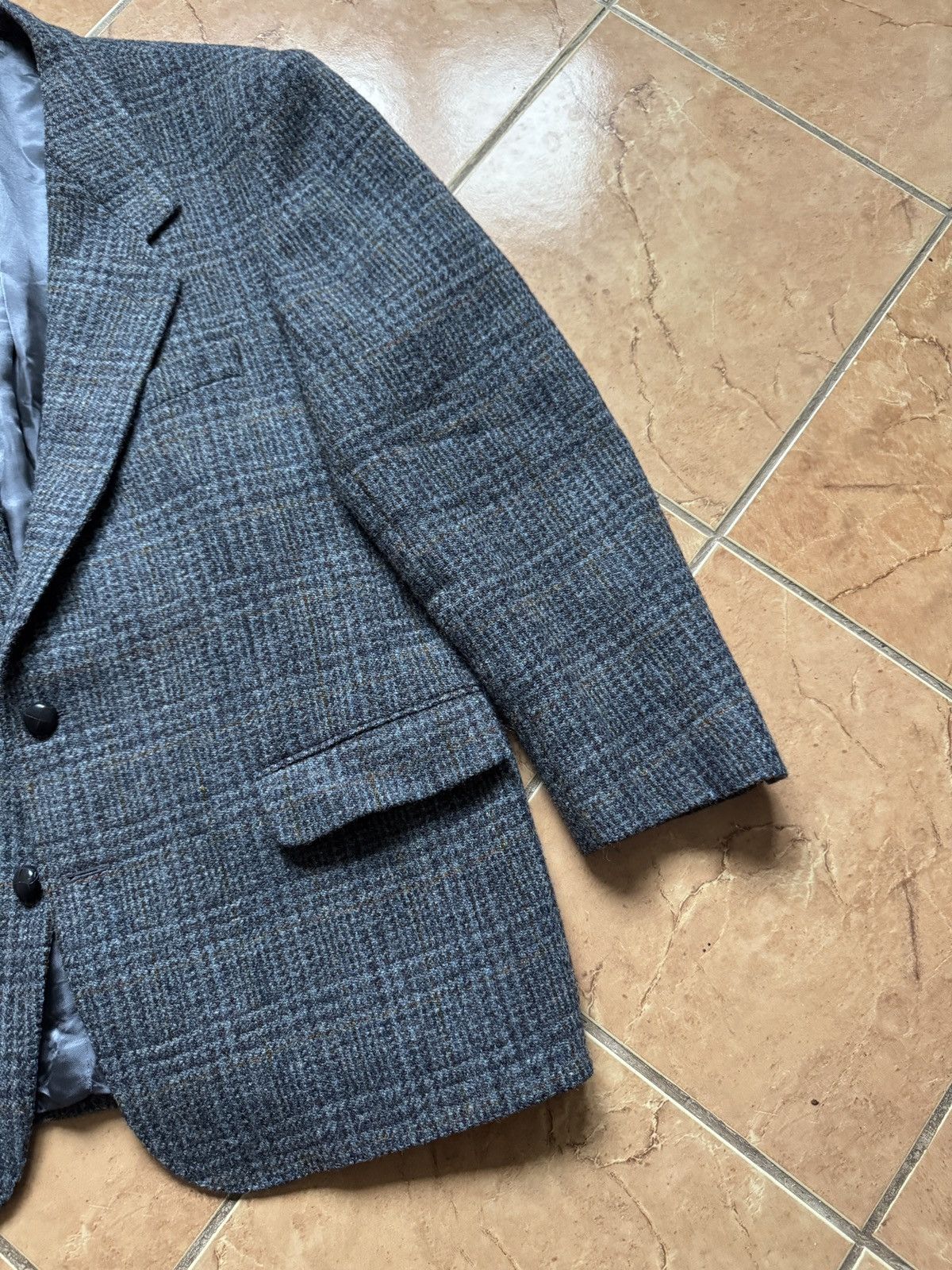 Harris Tweed Harris Tweed vintage checkered 2 button wool blazer Size 46R - 5 Thumbnail