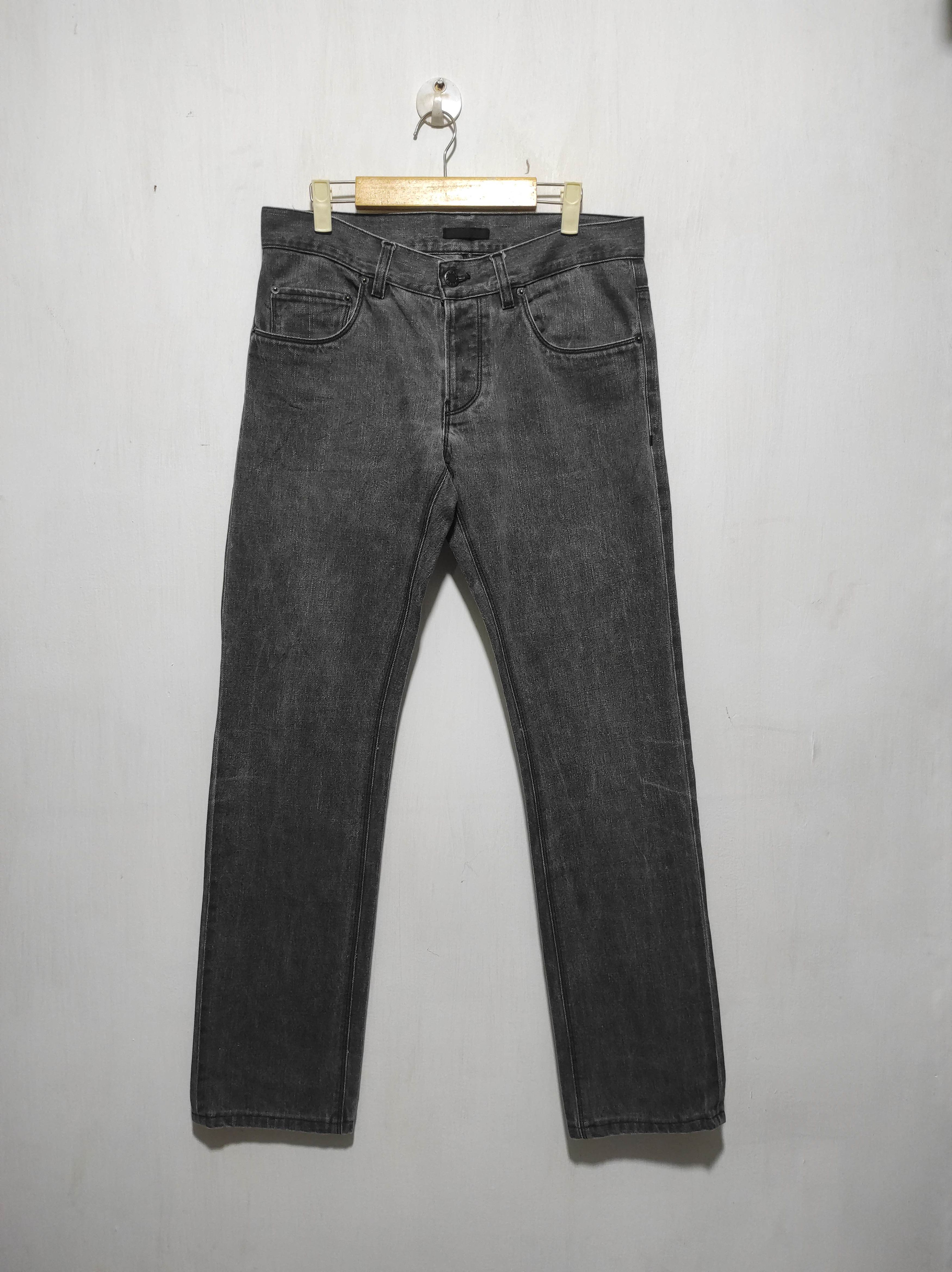 Prada Prada Logo Black Denim Tapered Fit Jeans size 30 Size US 30 / EU 46 - 1 Thumbnail