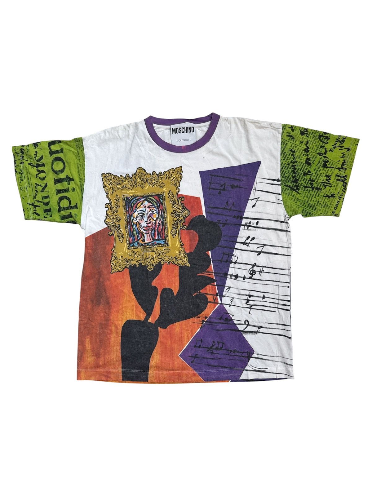 Jeremy Scott Moschino era Picasso T-shirt Size US L / EU 52-54 / 3 - 2 Thumbnail
