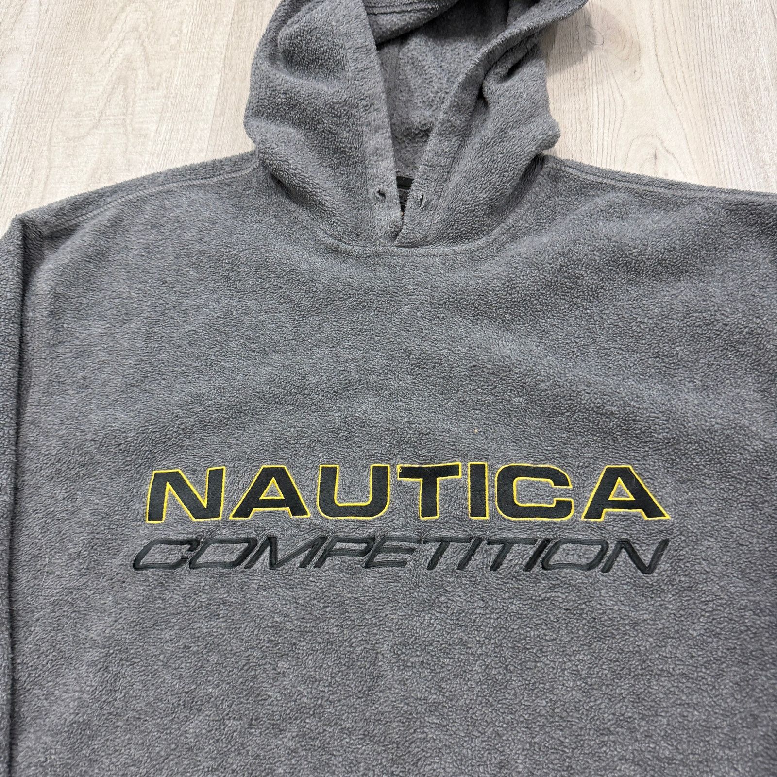 Nautica Vintage Nautica Competition Fleece Hoodie Men's XL Gray 90s Size US XL / EU 56 / 4 - 3 Thumbnail